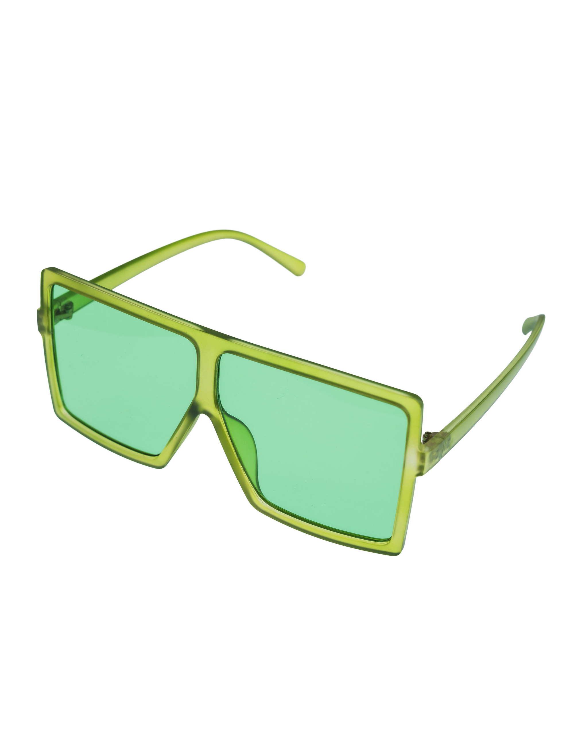 Kostümzubehör Brille eckig grün