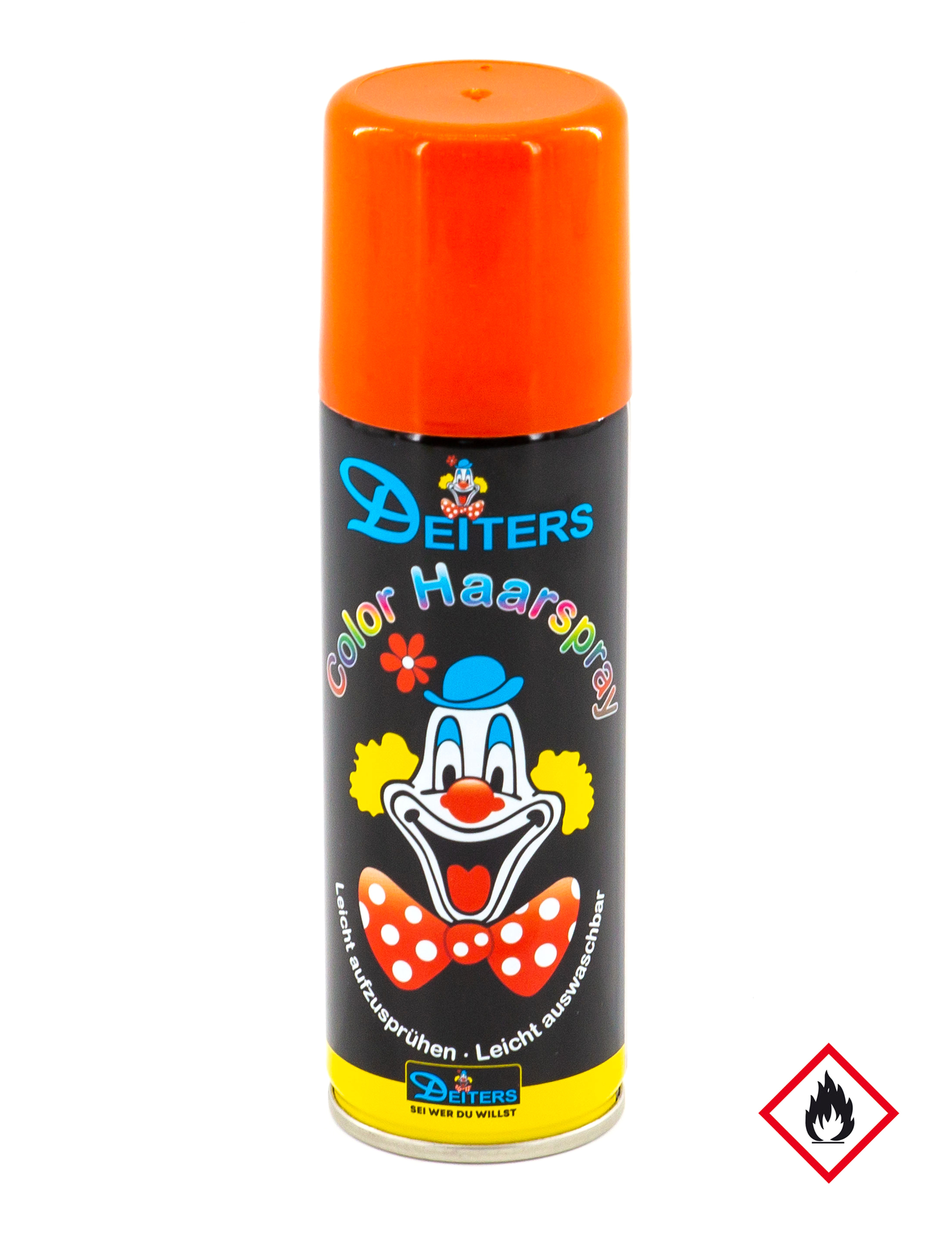 Haarspray Color 125ml orange Schminke für Karneval & Fasching