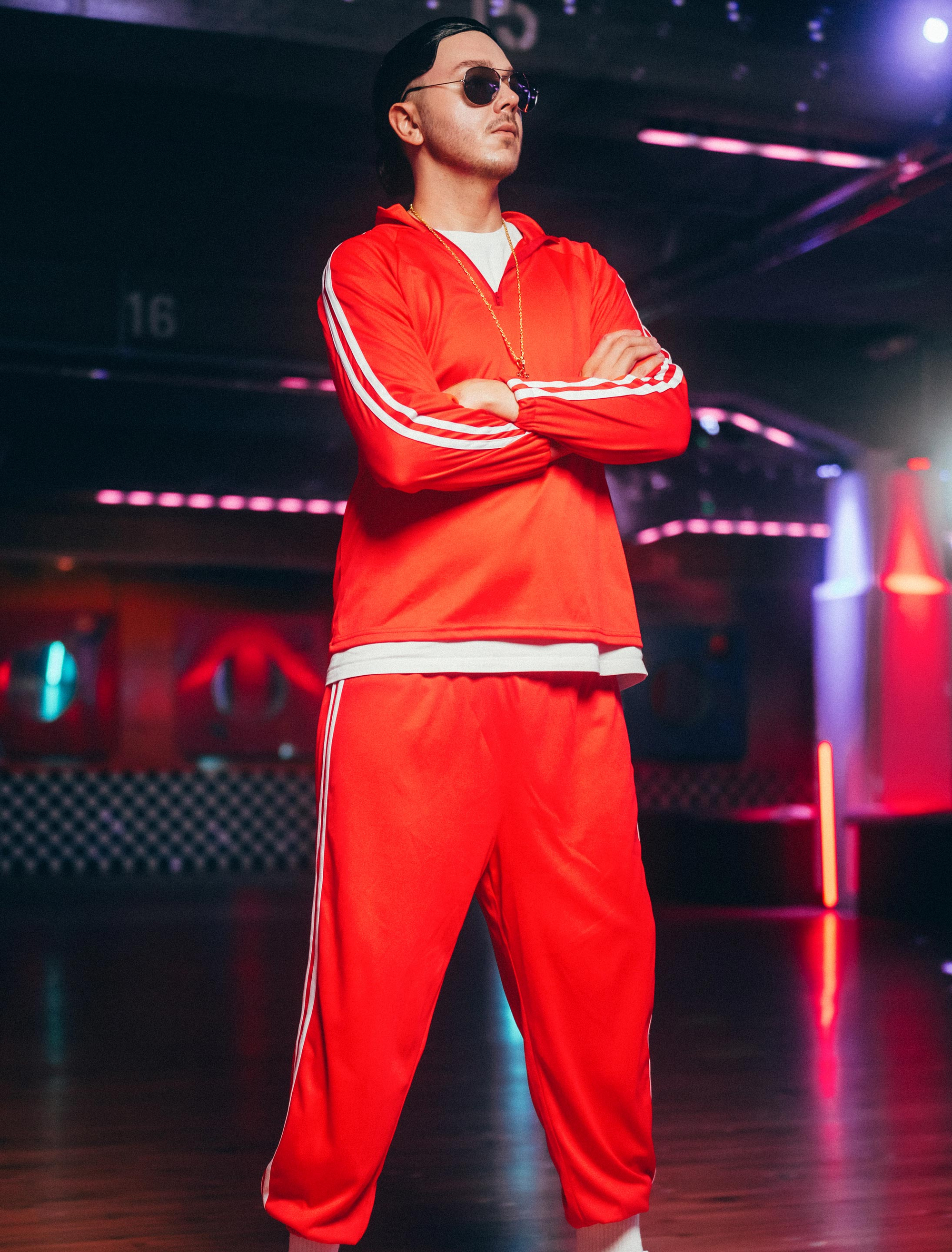 Anzug Hip-Hop 2 tlg. rot M
