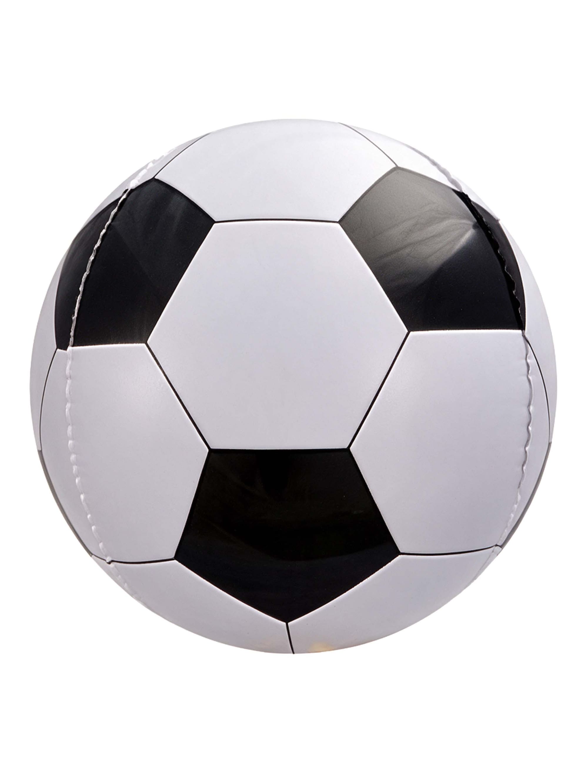 Folienballon Fußball Kugel 40cm schwarz/weiß