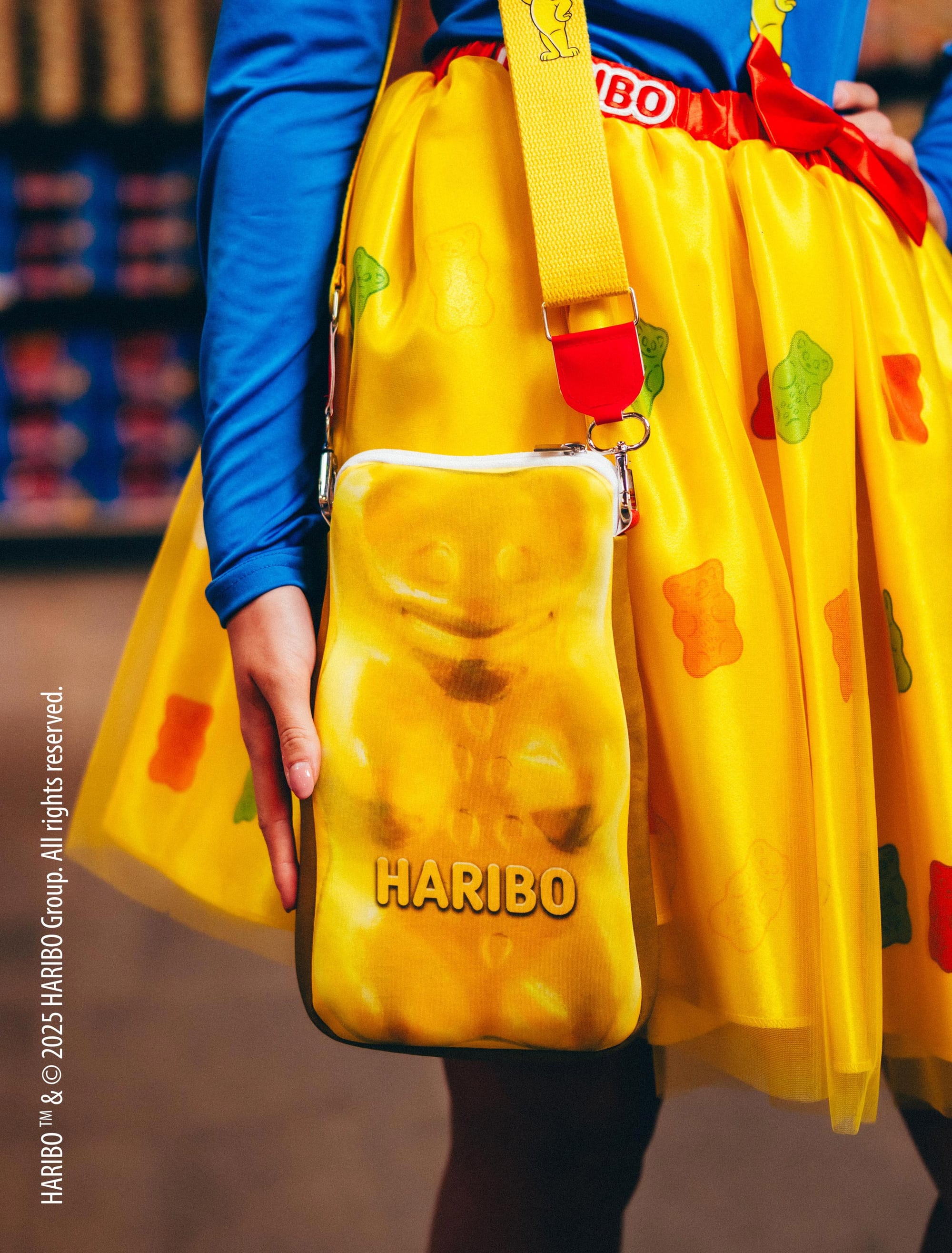 Kostümzubehör Tasche HARIBO Goldbären gelb