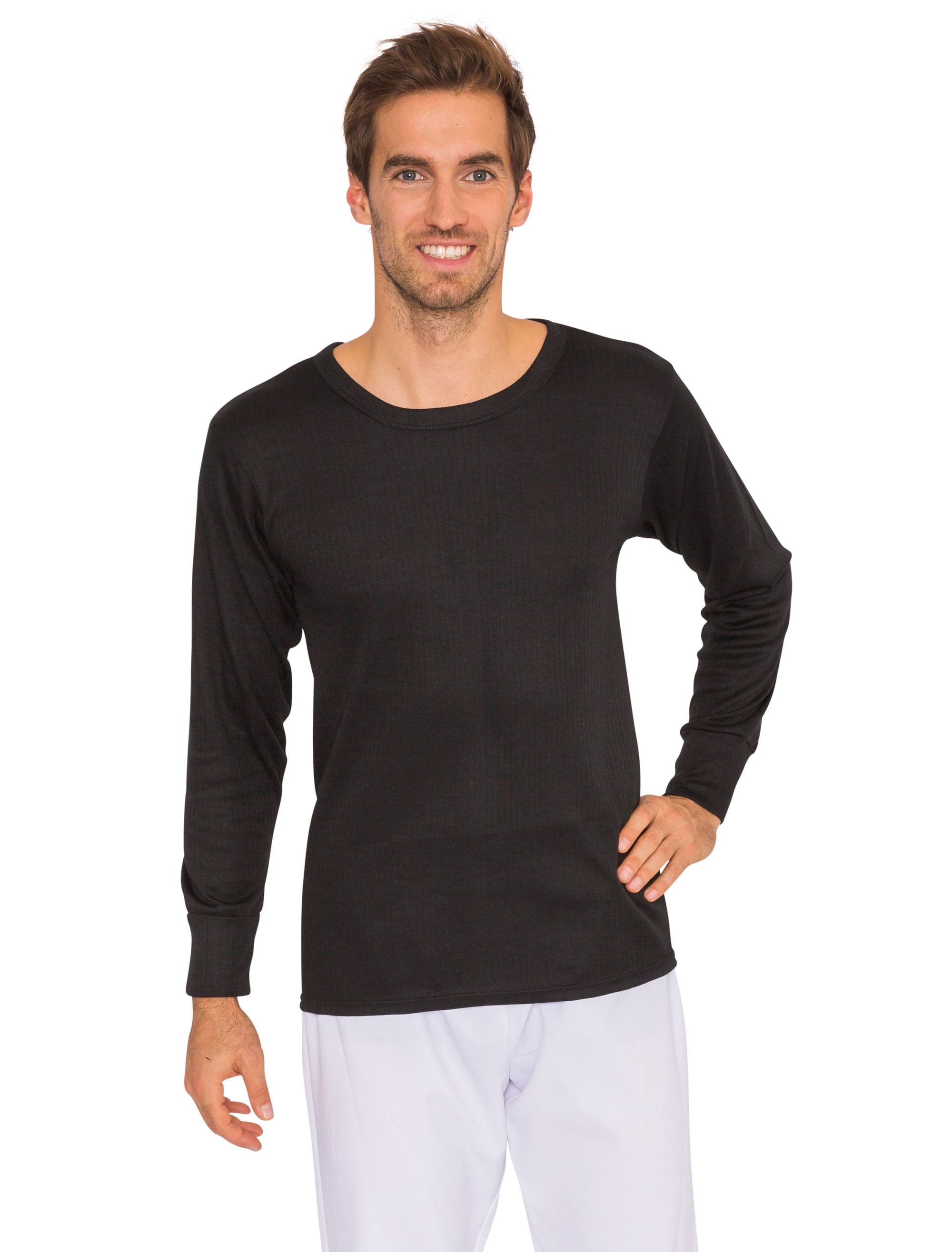 Shirt Thermo Herren schwarz L