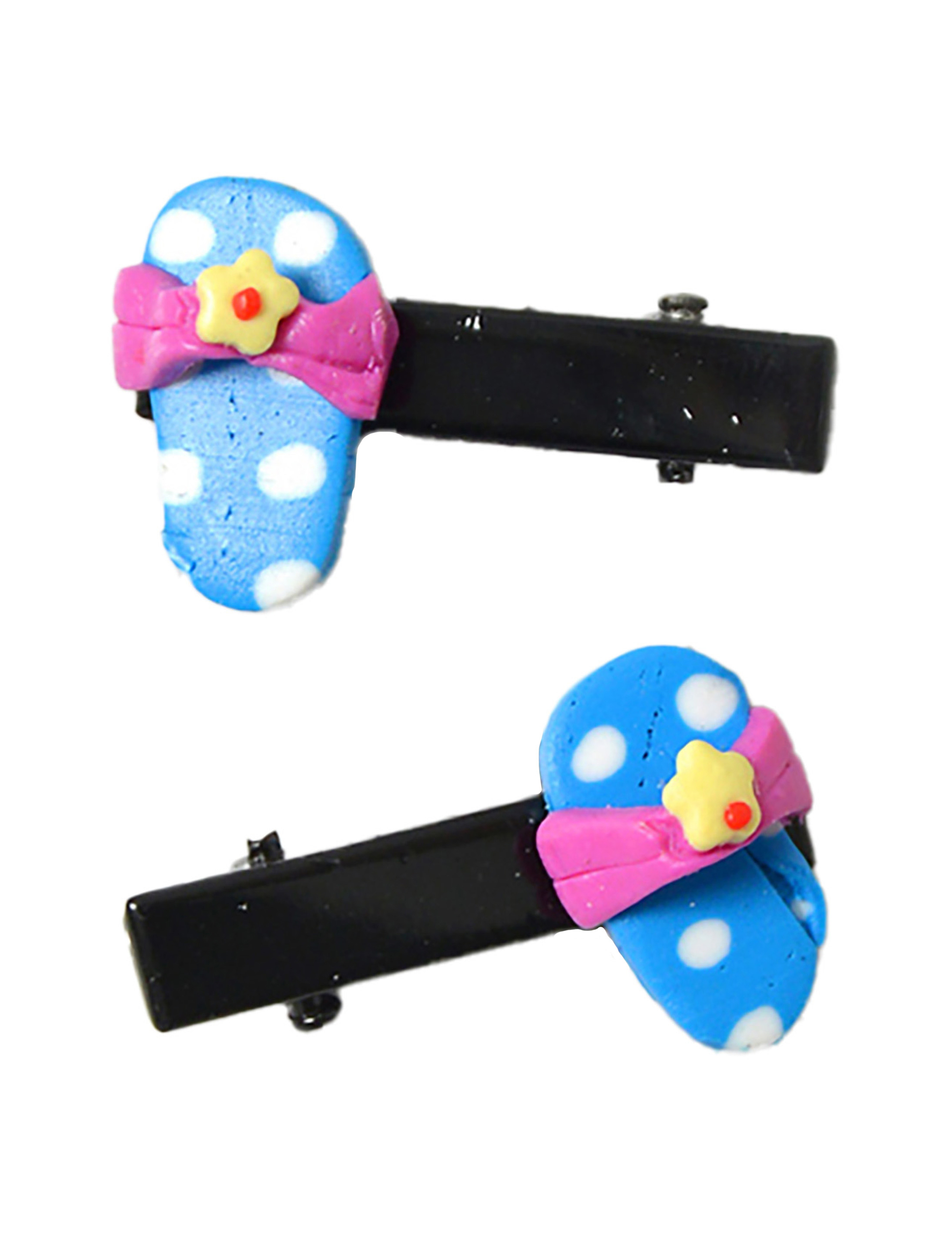 Kostümzubehör Haarspangen Flip Flop Kinder bunt Farbe: bunt