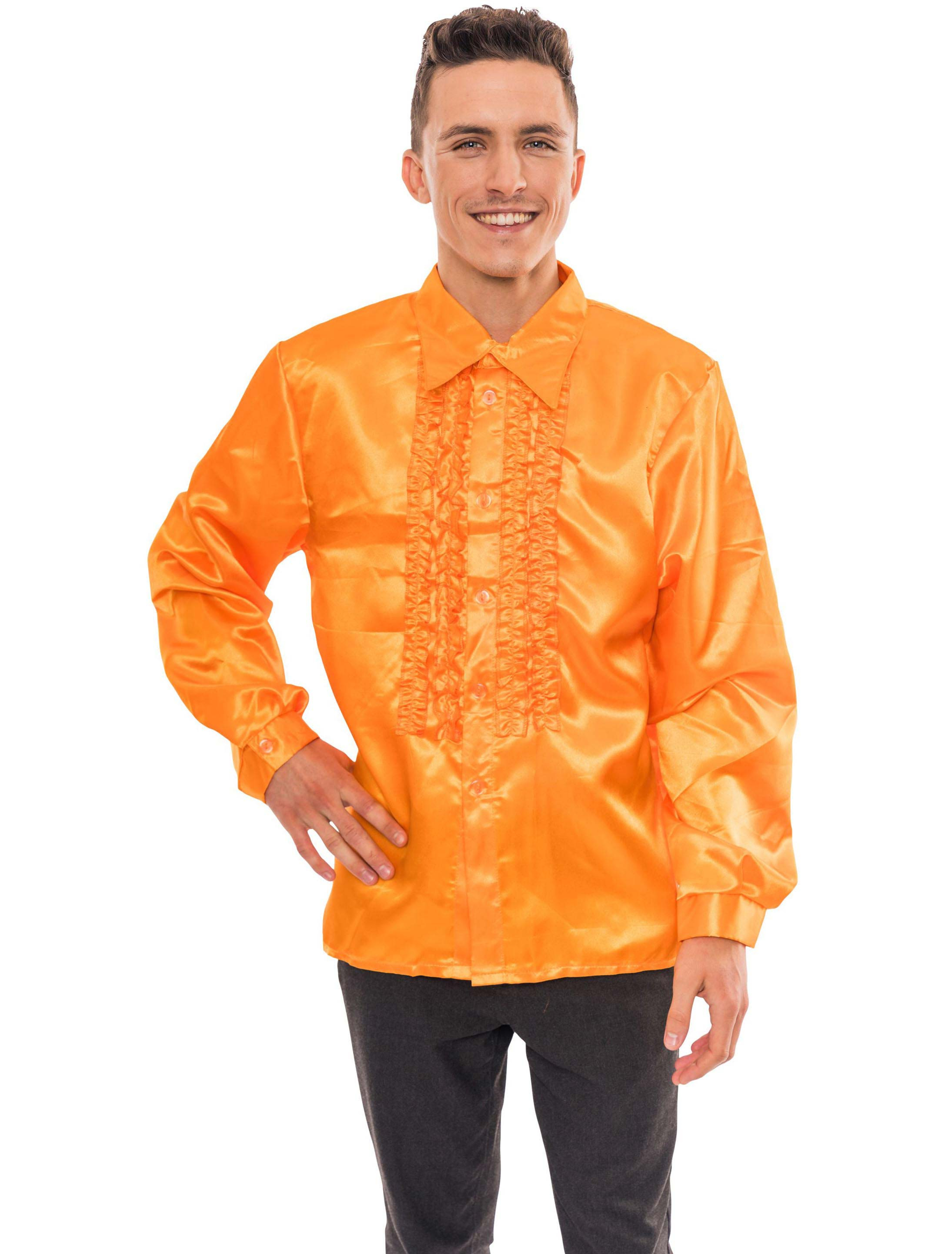 Discohemd Herren orange S