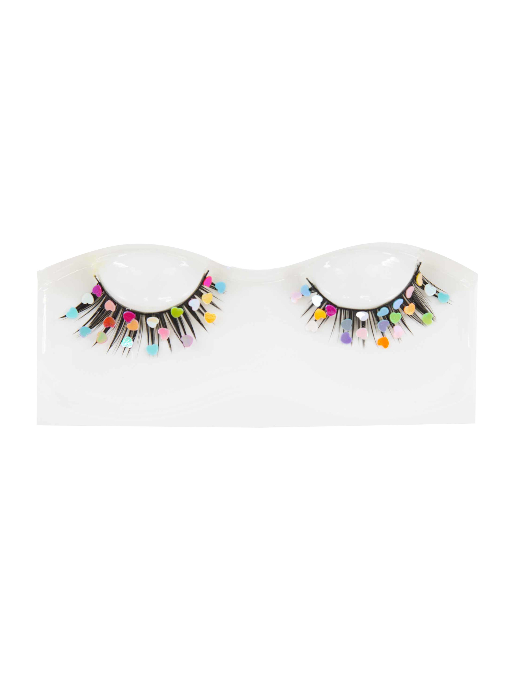 Wimpern Herzen bunt Farbe: bunt