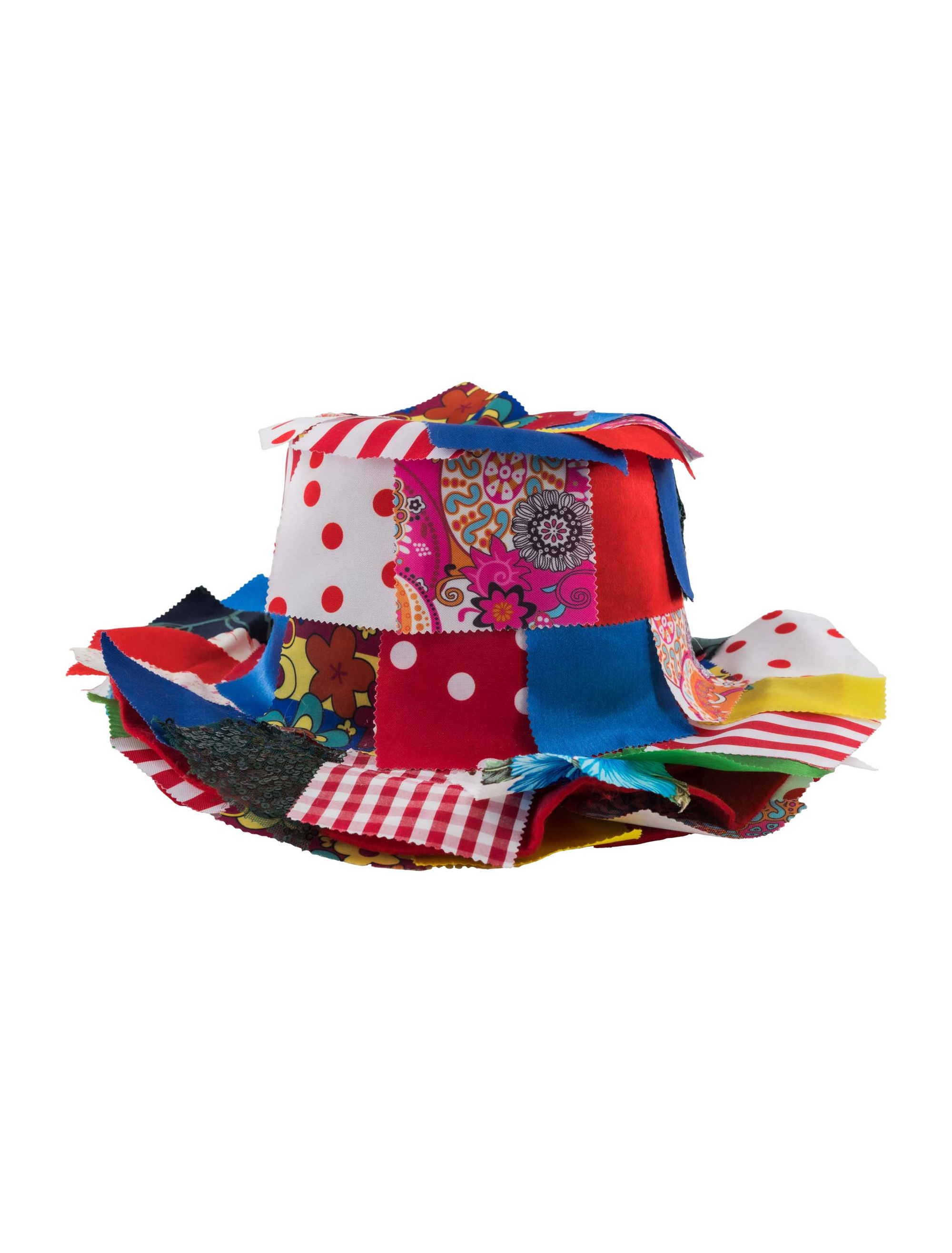 Kostümzubehör Hut mit Lappen bunt 59 Farbe: bunt