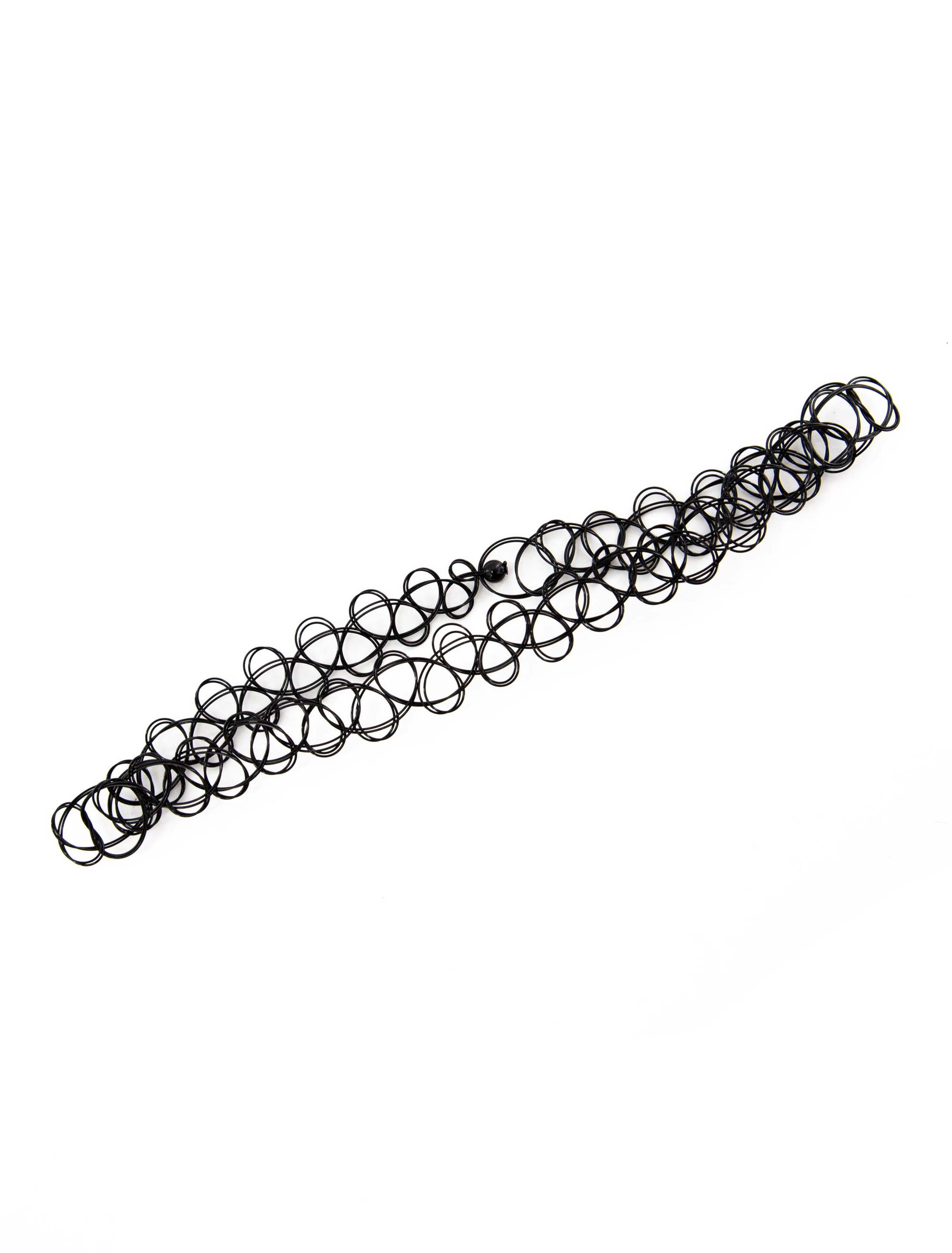 Kostümzubehör Halsband Tattoo schwarz
