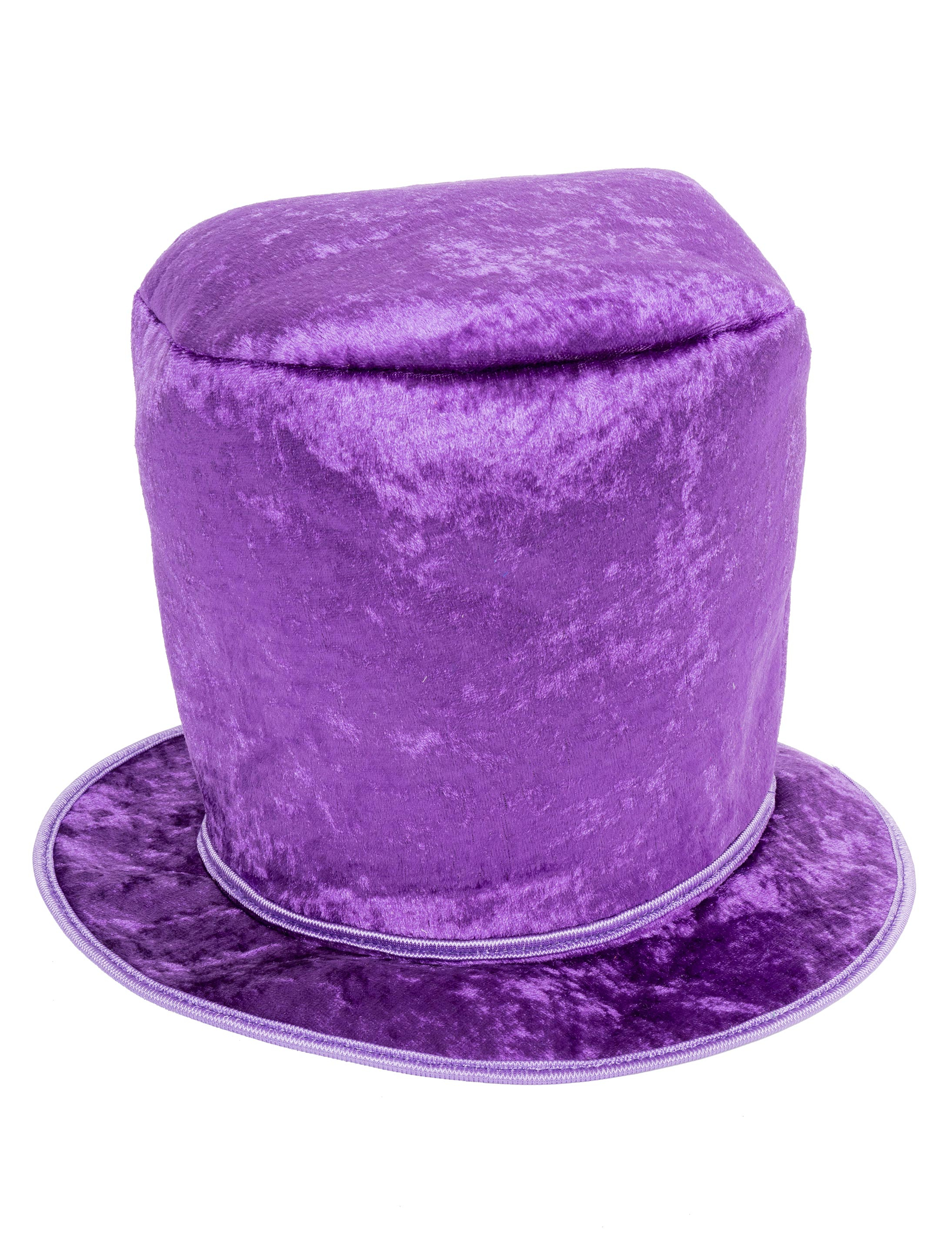 Kostümzubehör Zylinder hoch violett one size