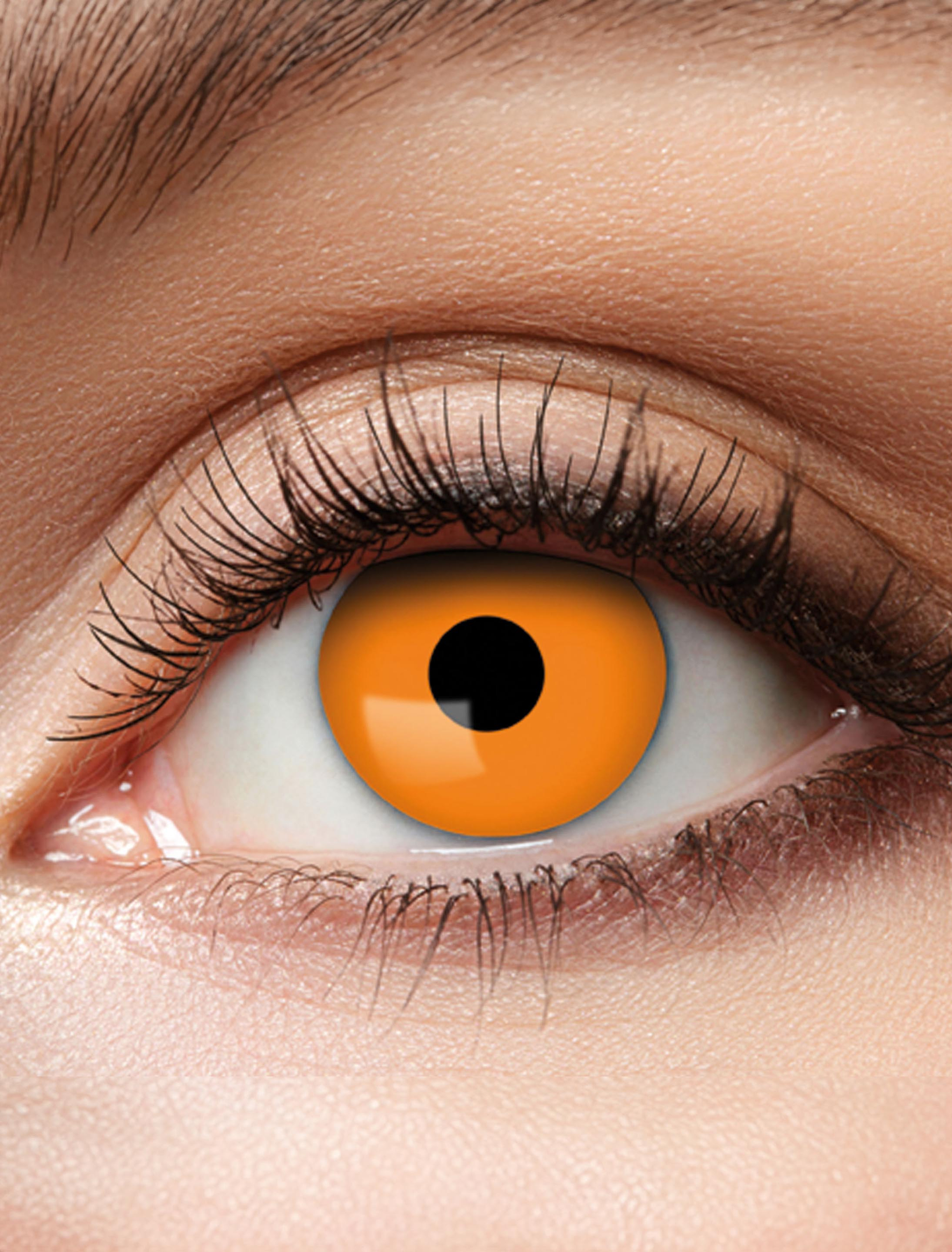 Kostümzubehör Kontaktlinsen Halloween Orange