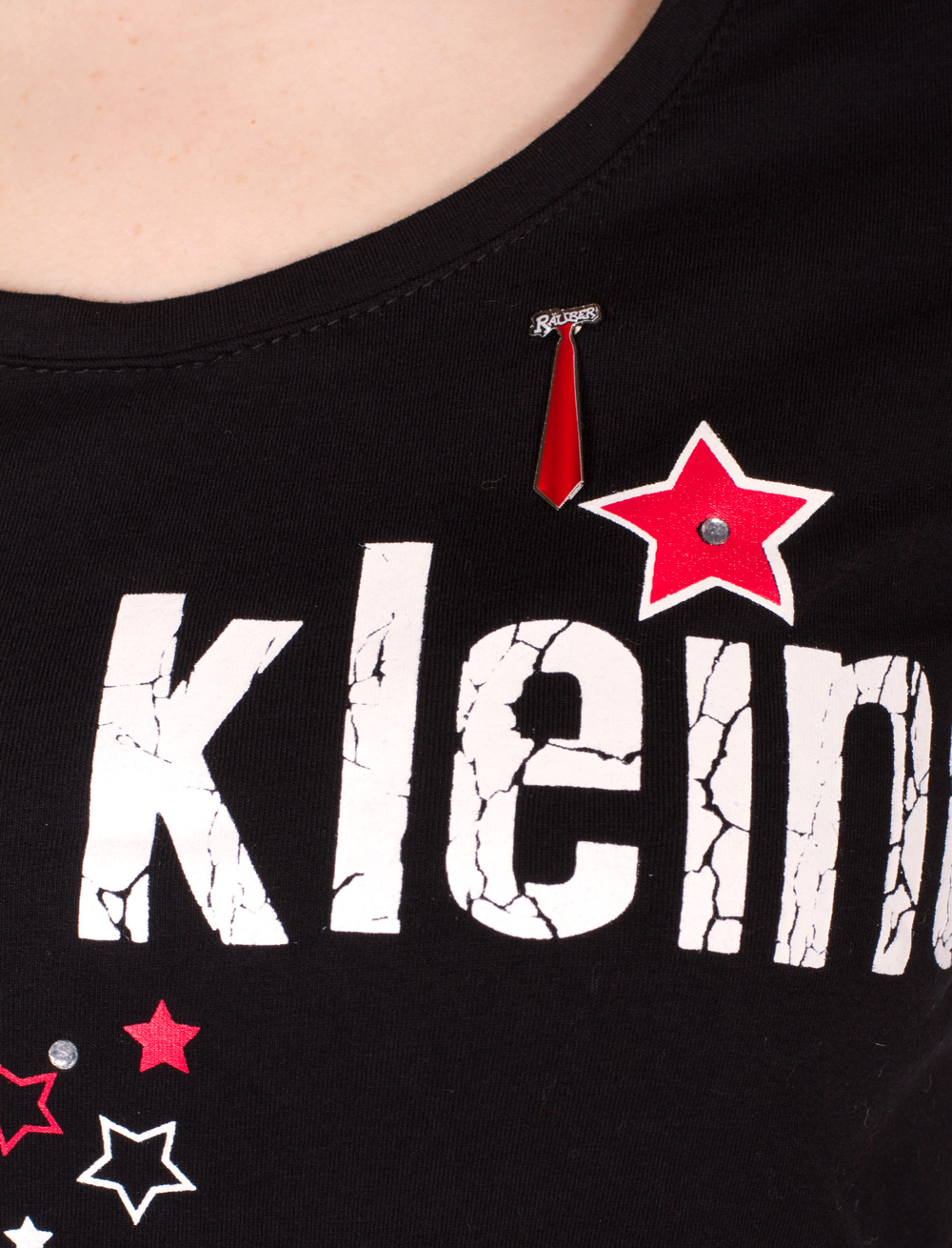 Kostümzubehör Pin Räuber rote Krawatte