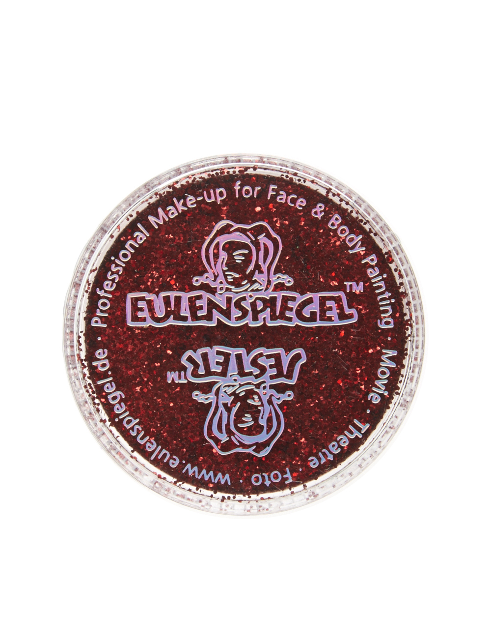 Glitzer 6g rubinrot Schminke für Karneval & Fasching