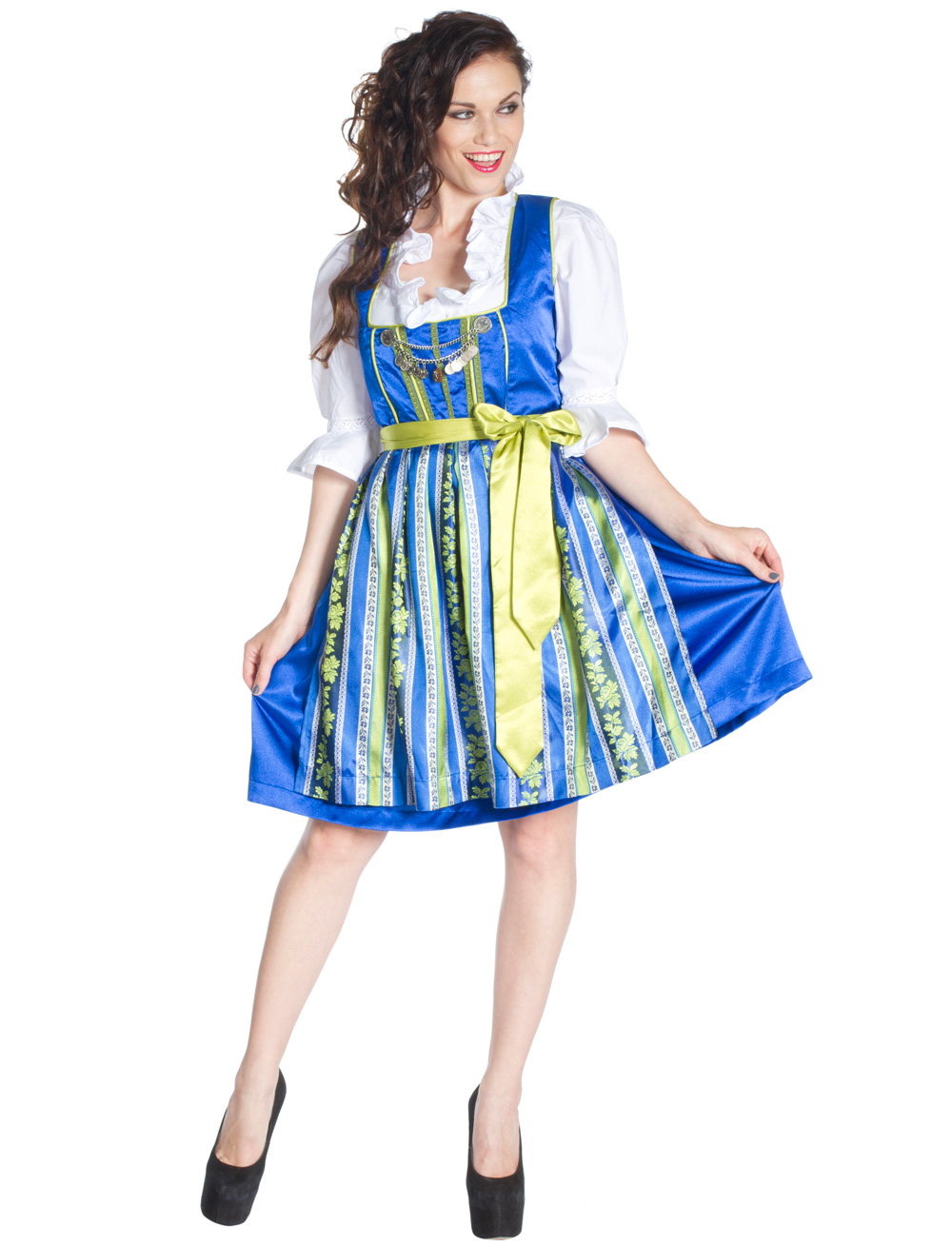 Dirndl Hannah Damen blau/grün 44