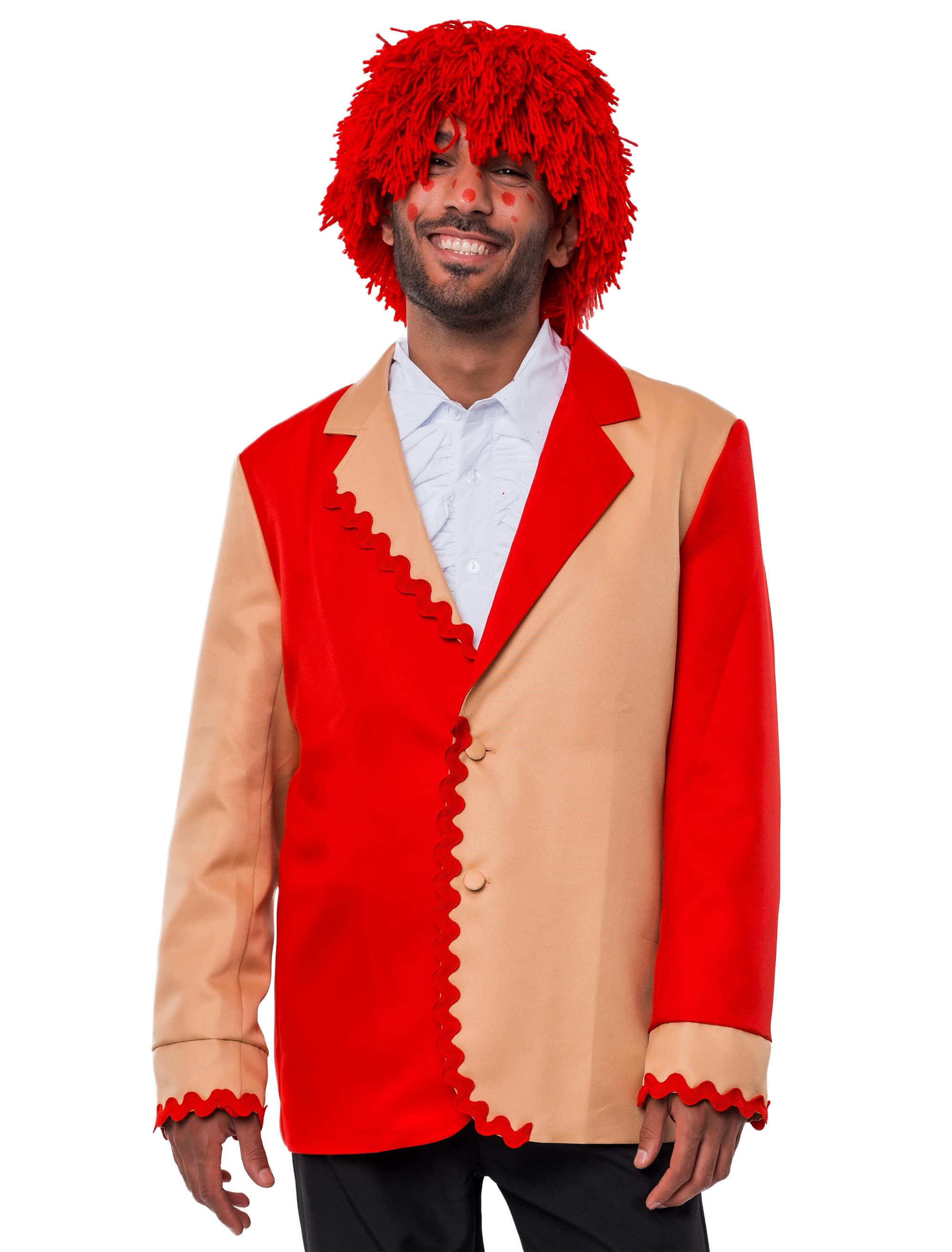 Jacke Buntstift Herren rot L/XL