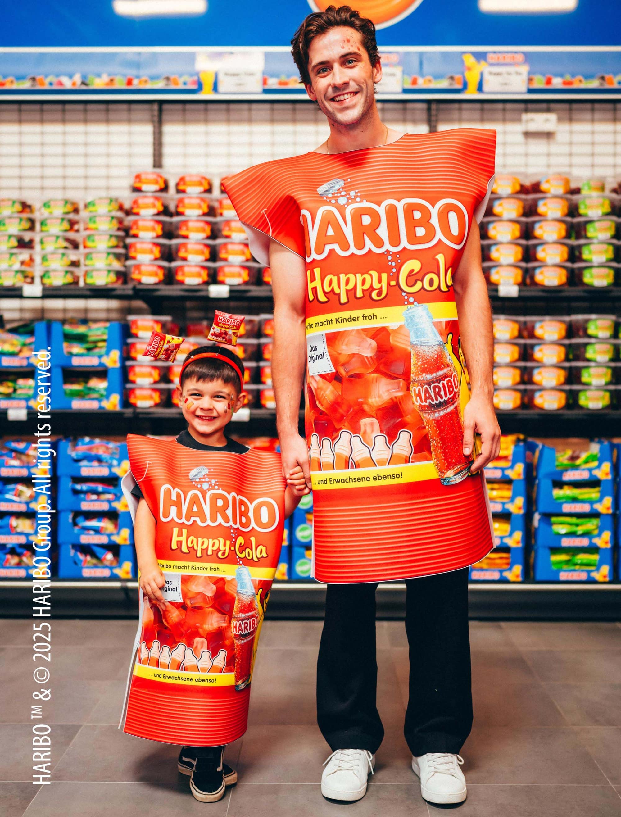 Kostüm HARIBO Happy-Cola Erwachsene bunt one size Farbe: bunt