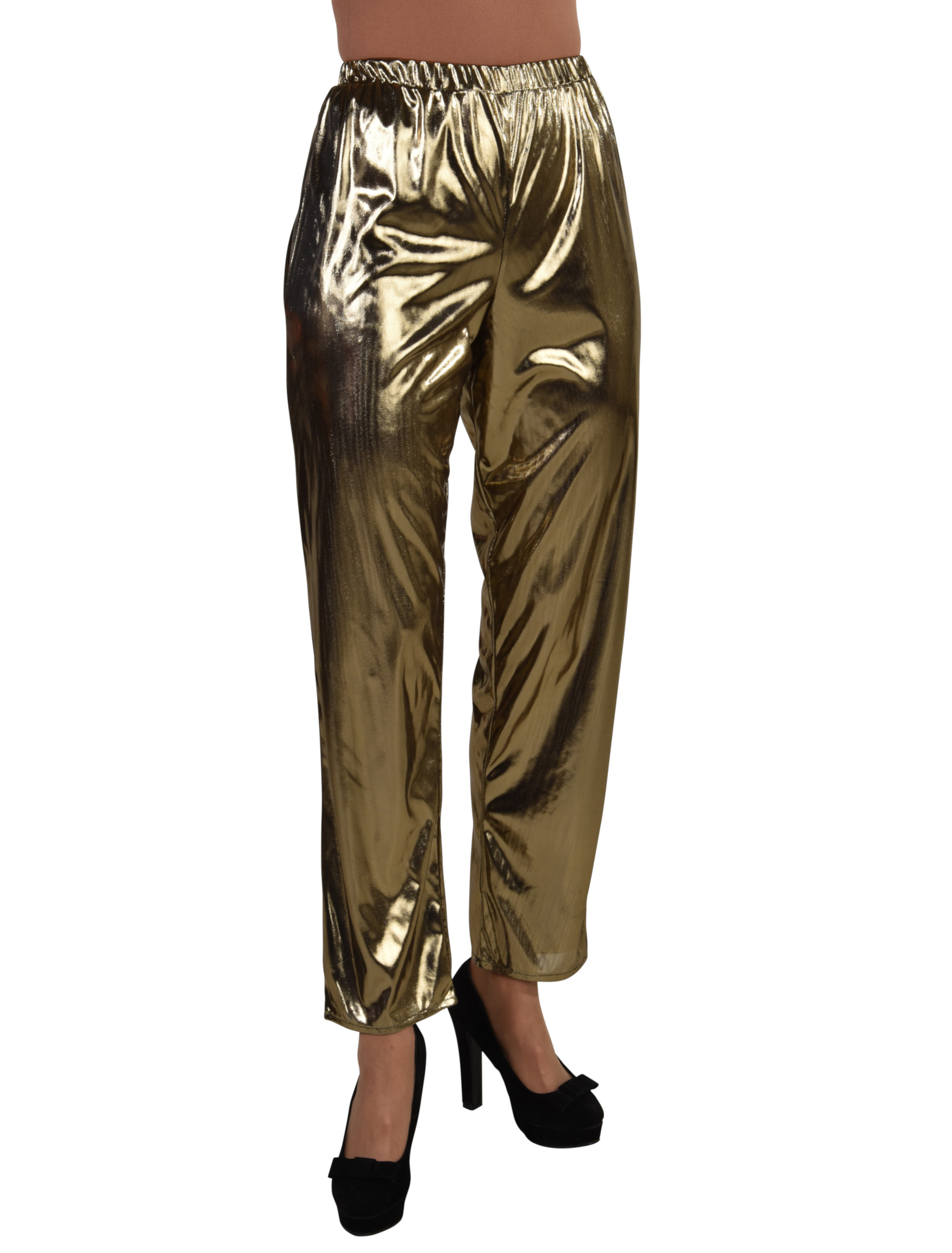 Hose metallic Unisex gold M/L