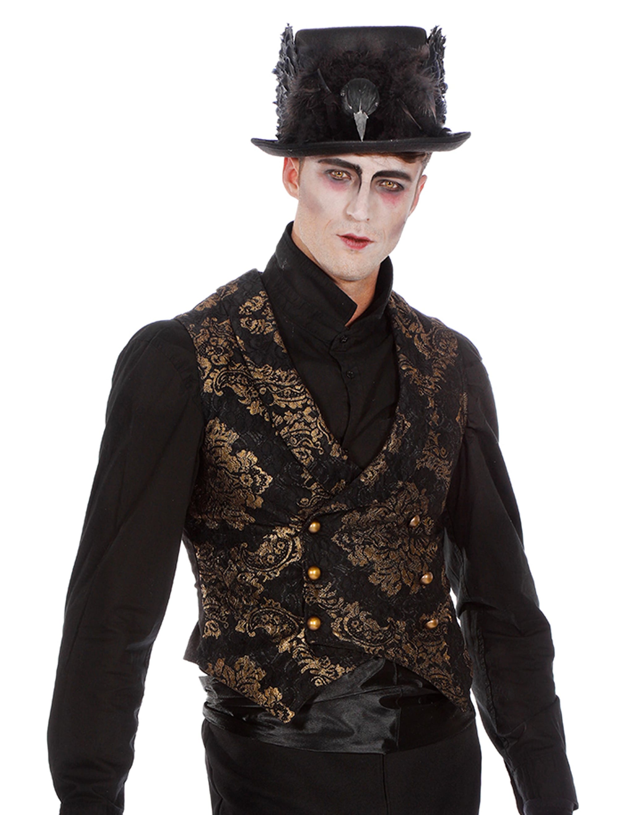 Weste Gothic Herren schwarz 60