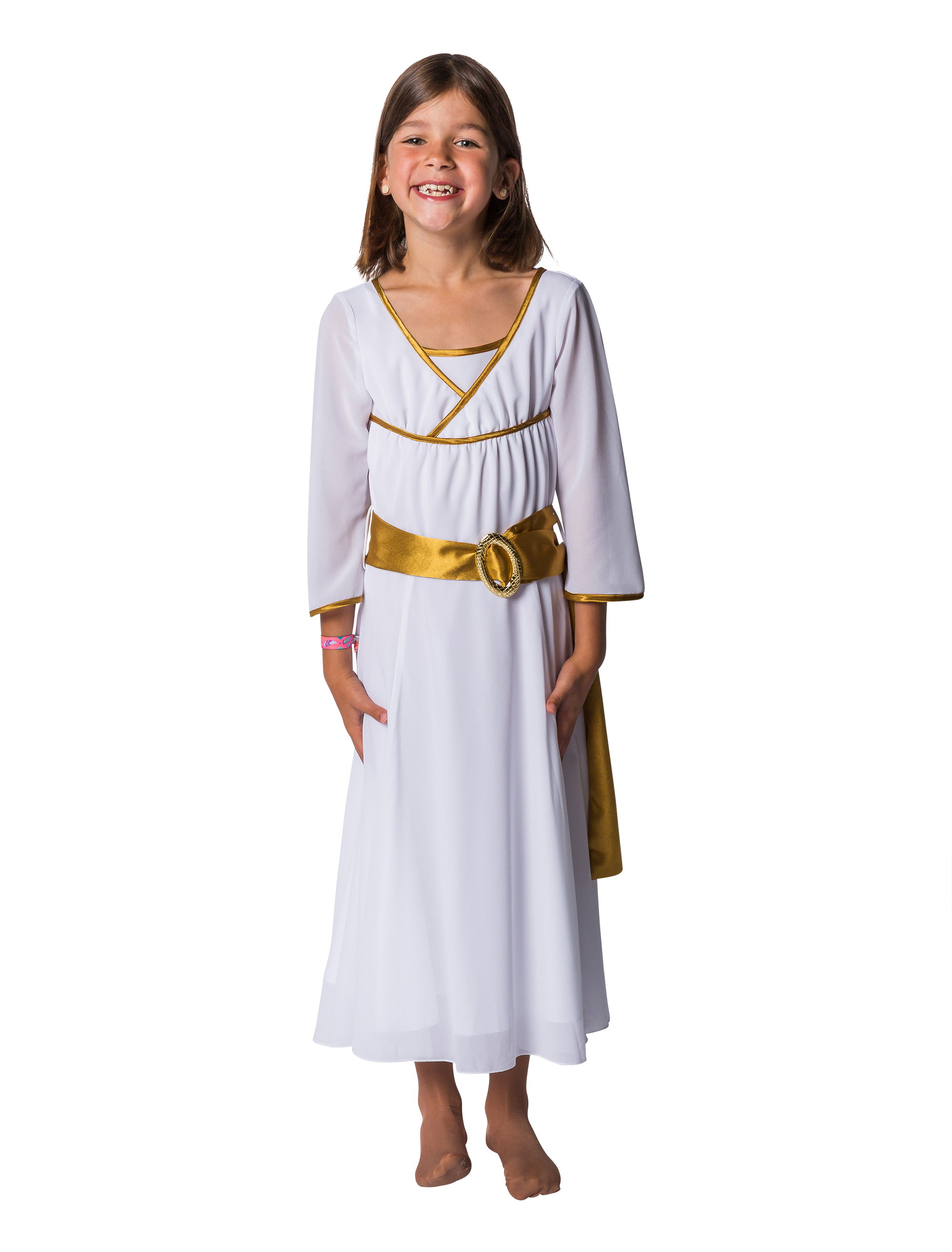 Kleid Engel lang Kinder weiß 116
