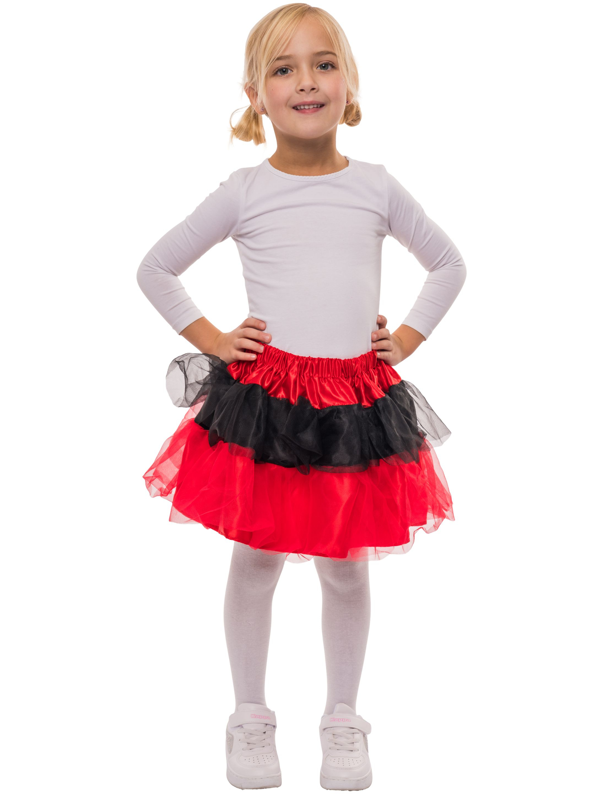Petticoat Kinder schwarz/rot one size