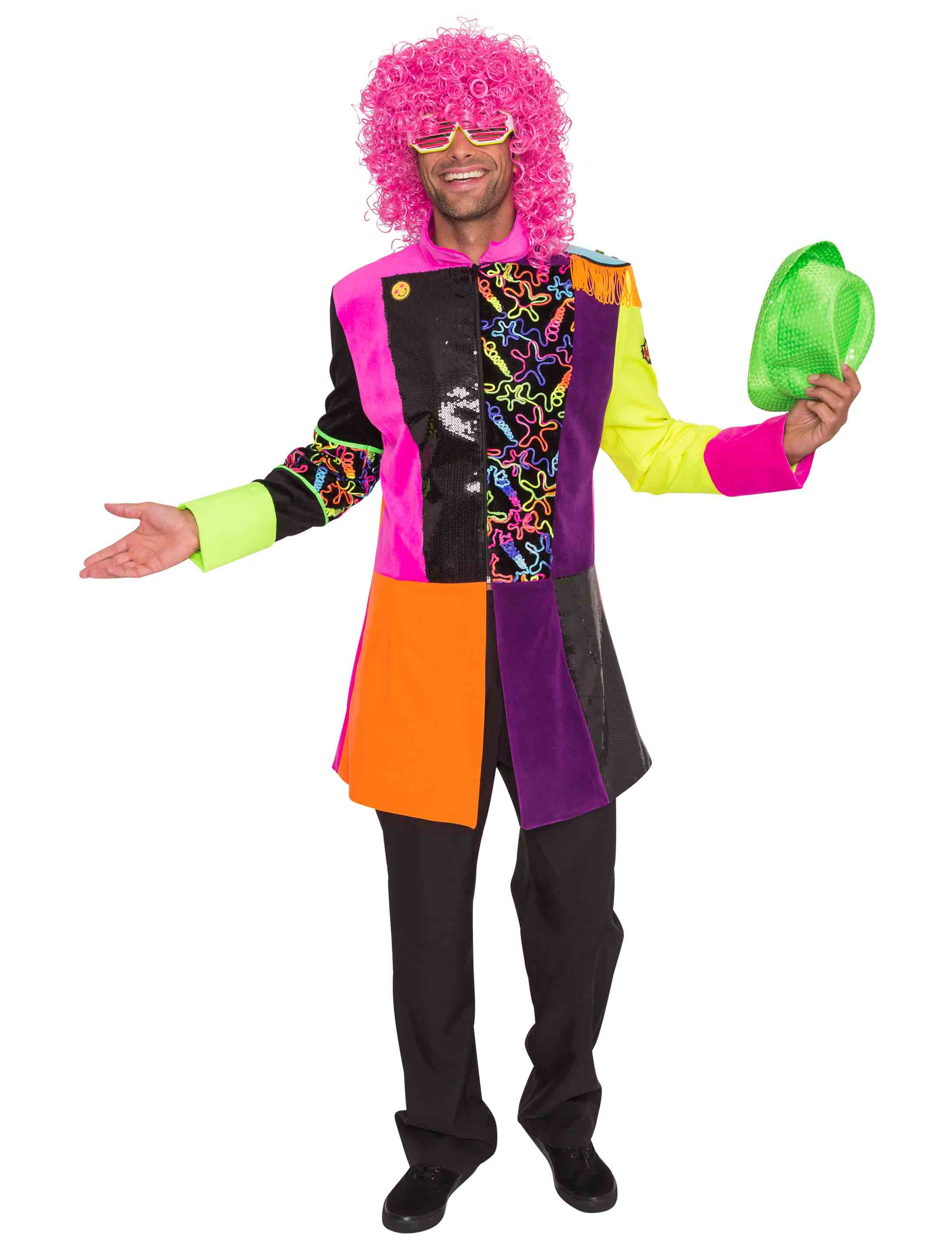 Mantel Herren neon bunt 2XL Farbe: bunt