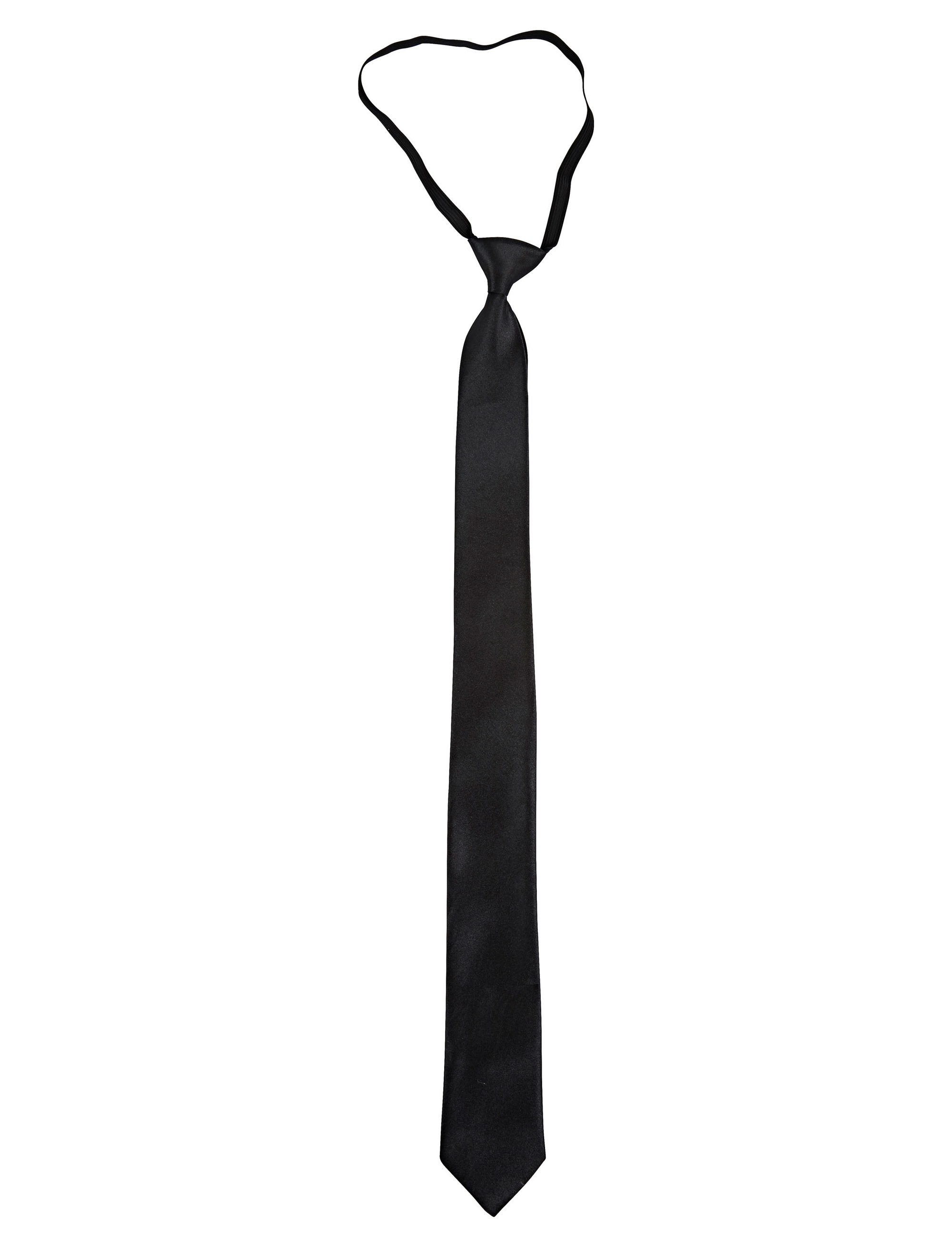 Kostümzubehör Krawatte shiny schwarz