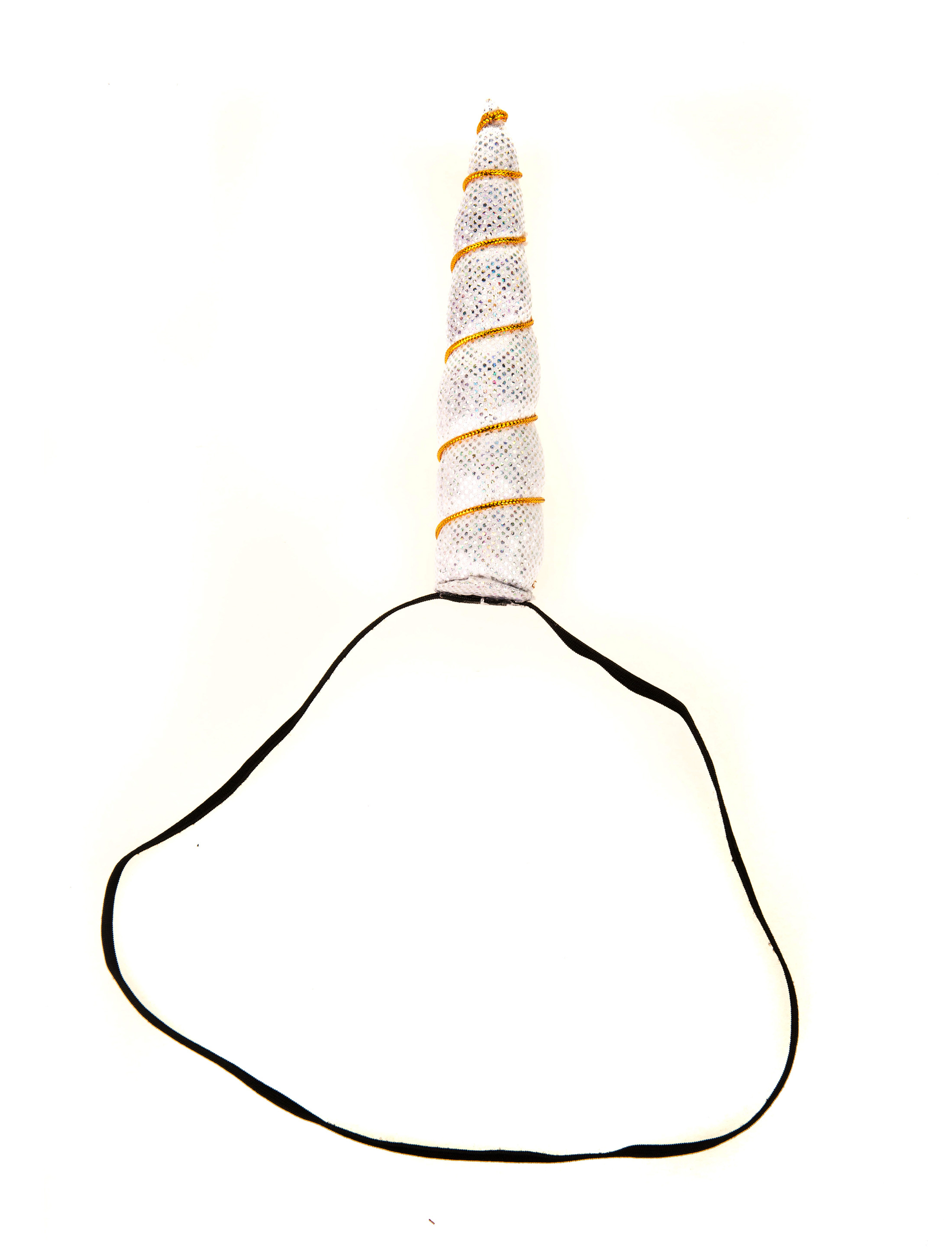 Kostümzubehör Haarband Einhorn weiß