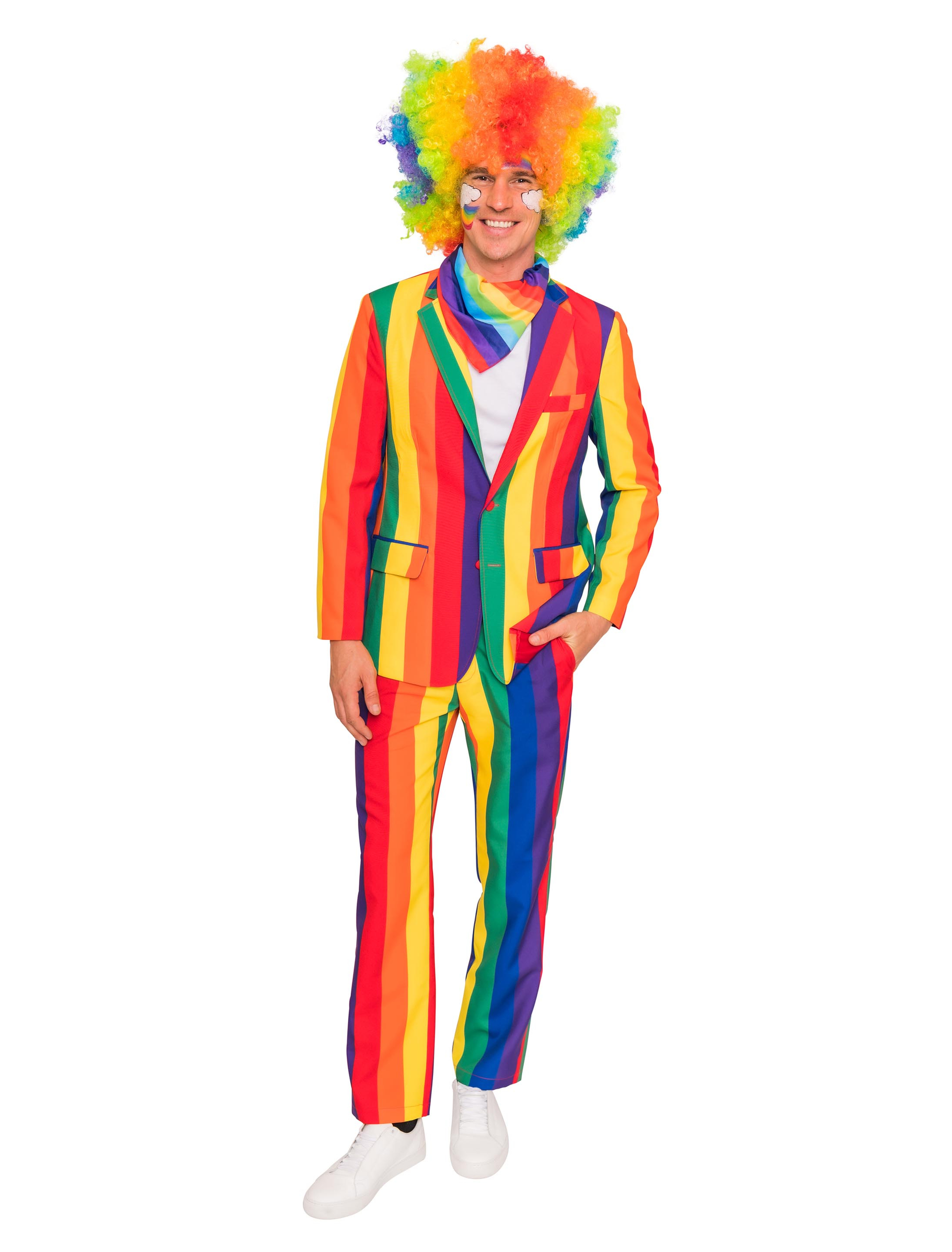Jacke Regenbogen Herren rainbow S