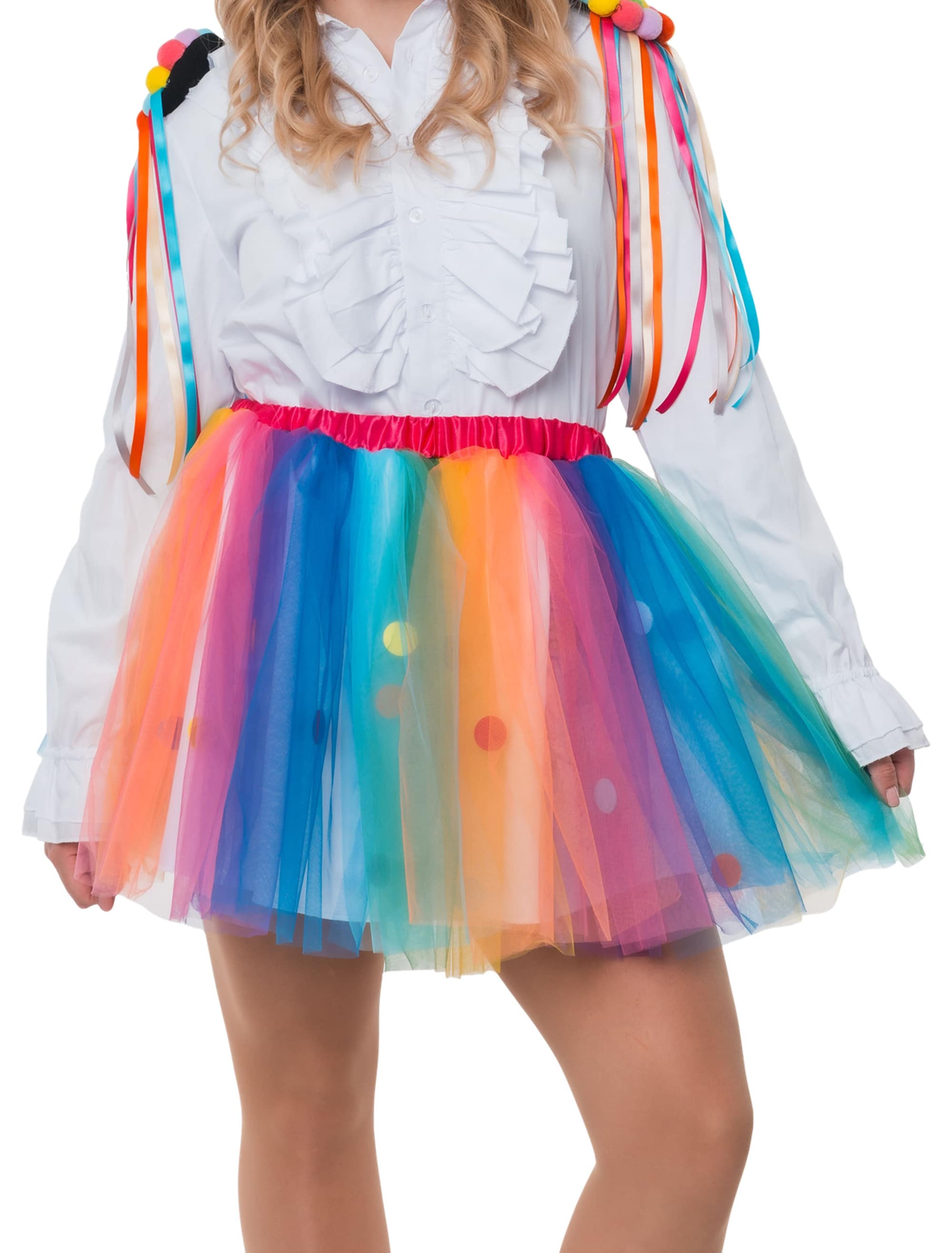 Petticoat mit Punkten Damen bunt one size Farbe: bunt