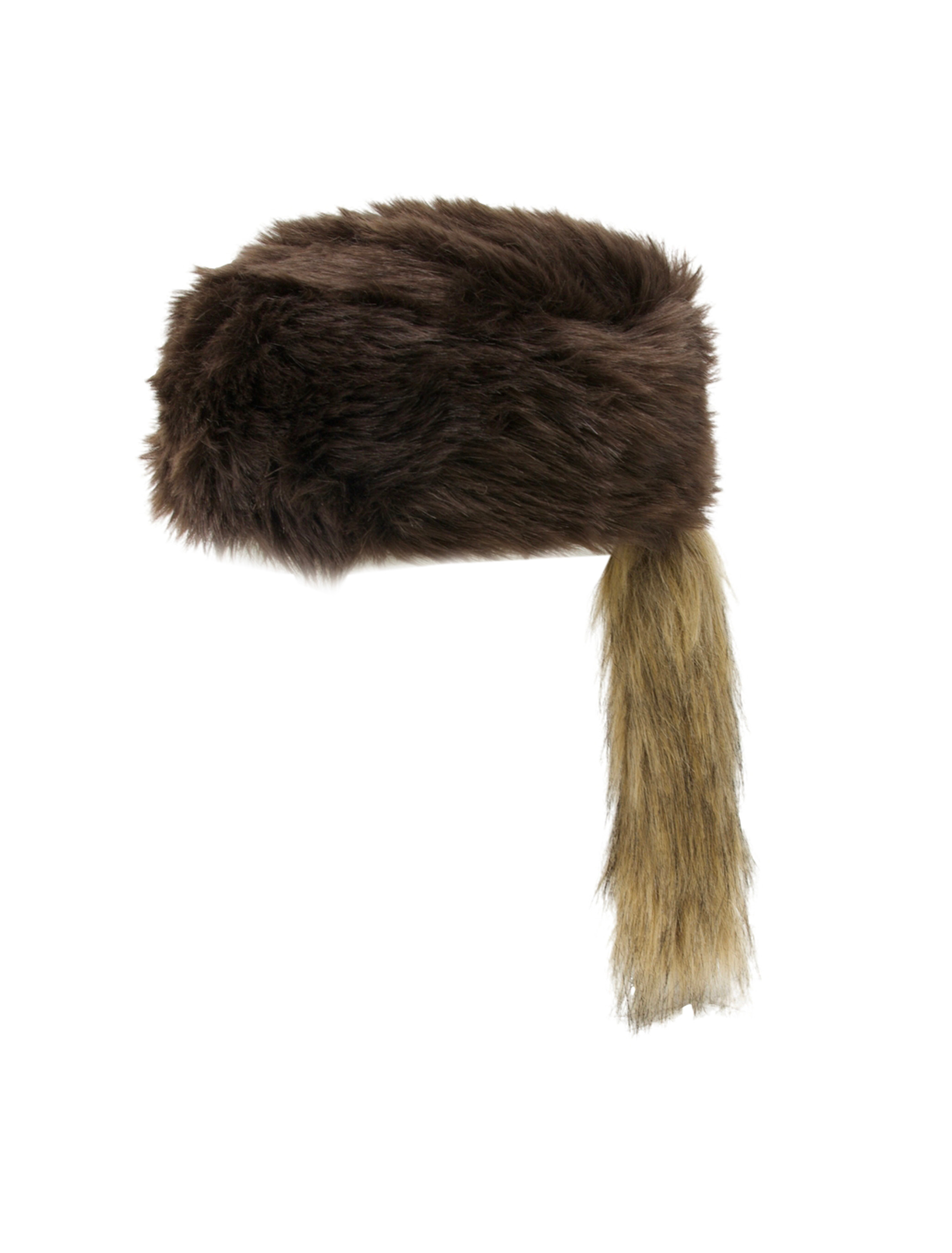 Kostümzubehör Mütze Trapper dunkelbraun 59