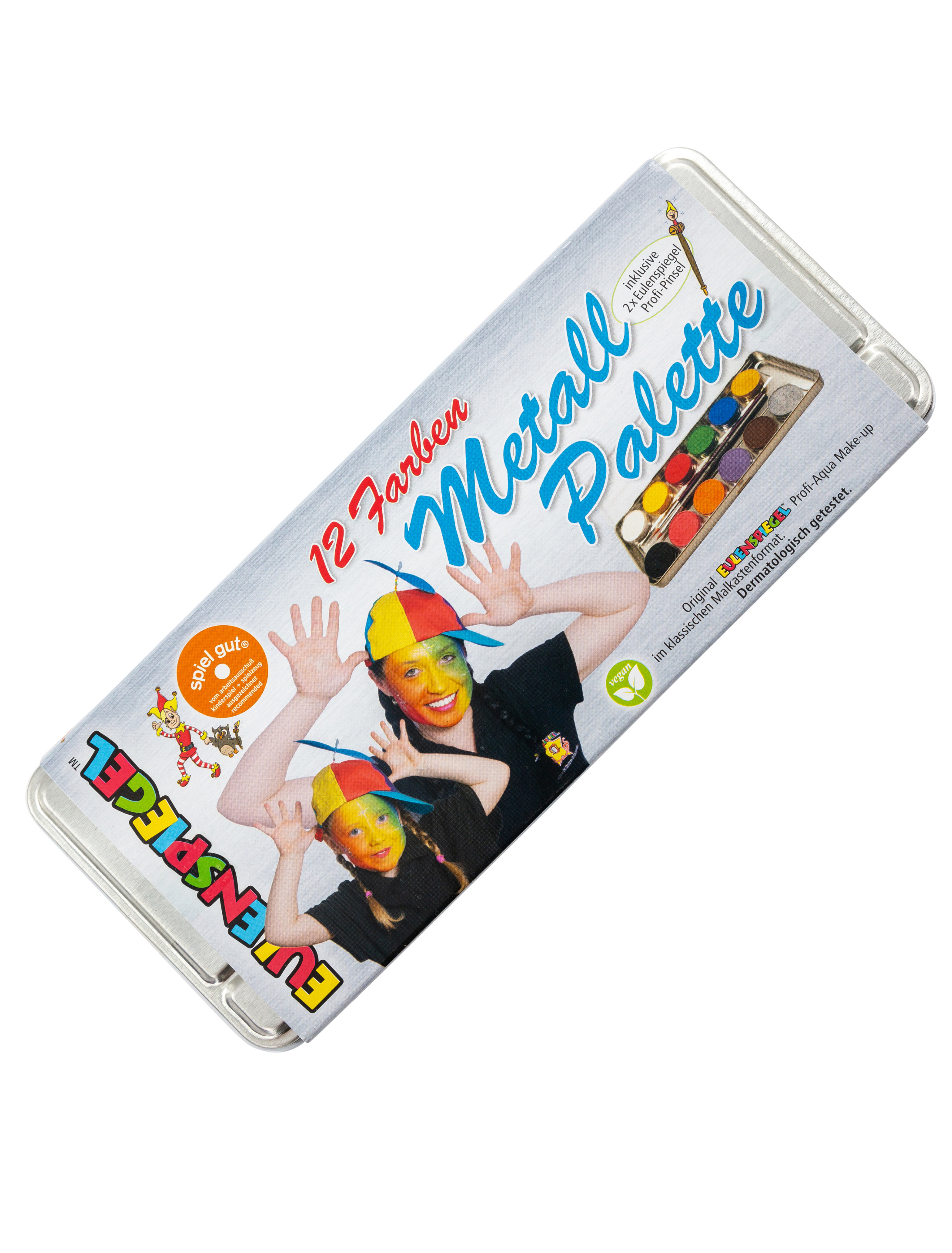 Aqua Schminkkasten 12er Schminke für Karneval & Fasching