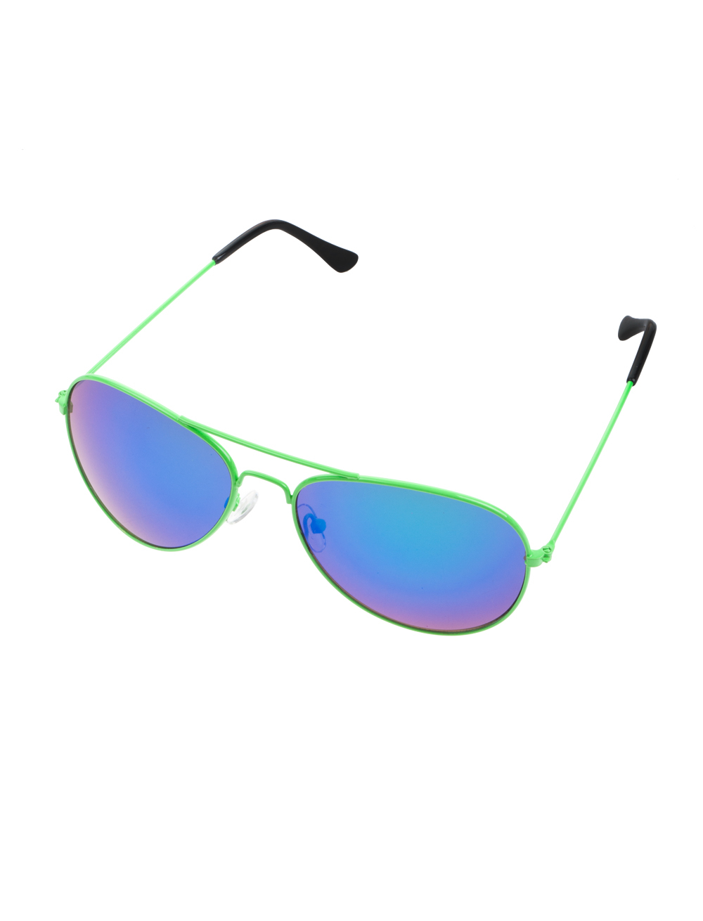 Kostümzubehör Brille Polizei verspiegelt grün