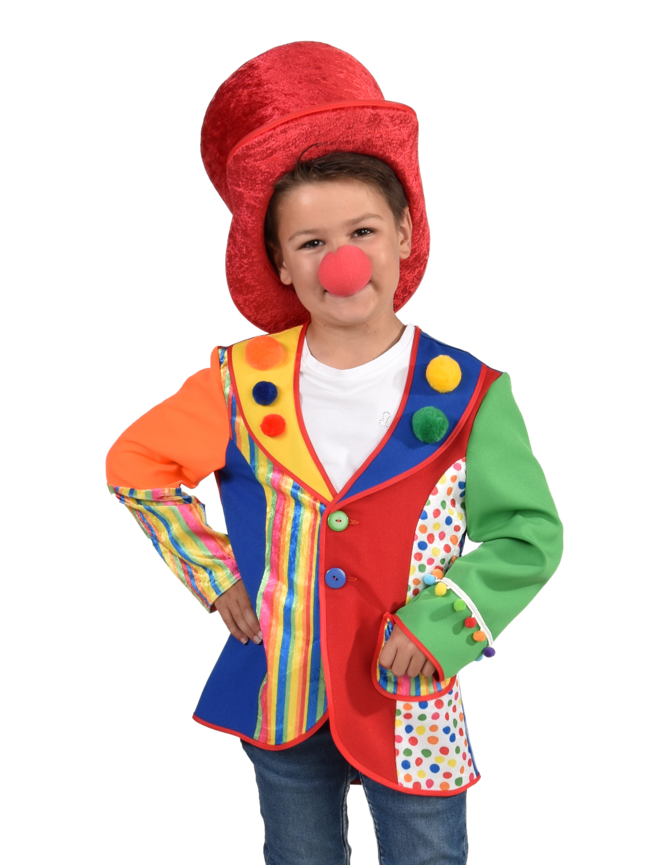 Mantel Bommel Kinder bunt Farbe: bunt