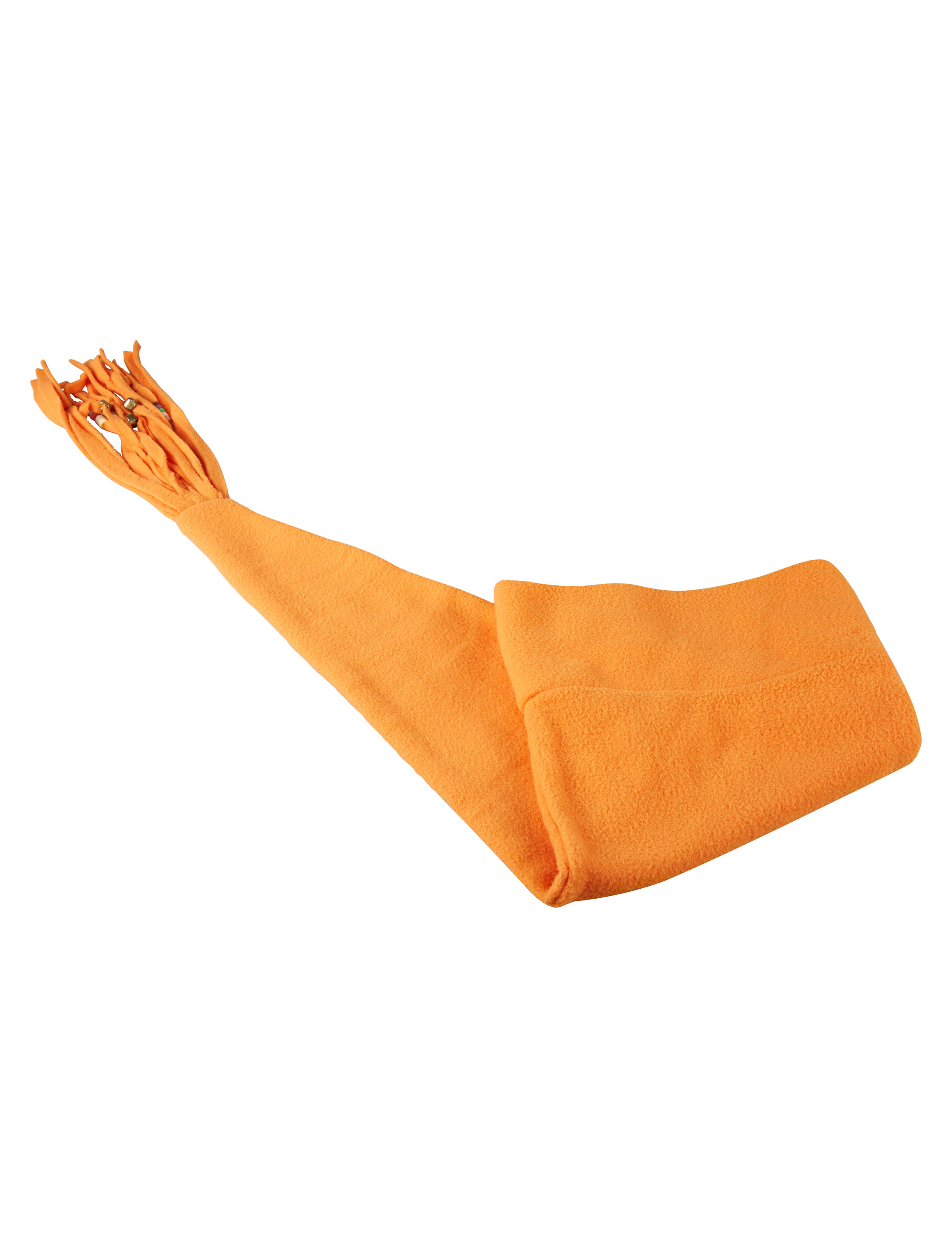 Kostümzubehör Mütze Fleece 100cm orange one size