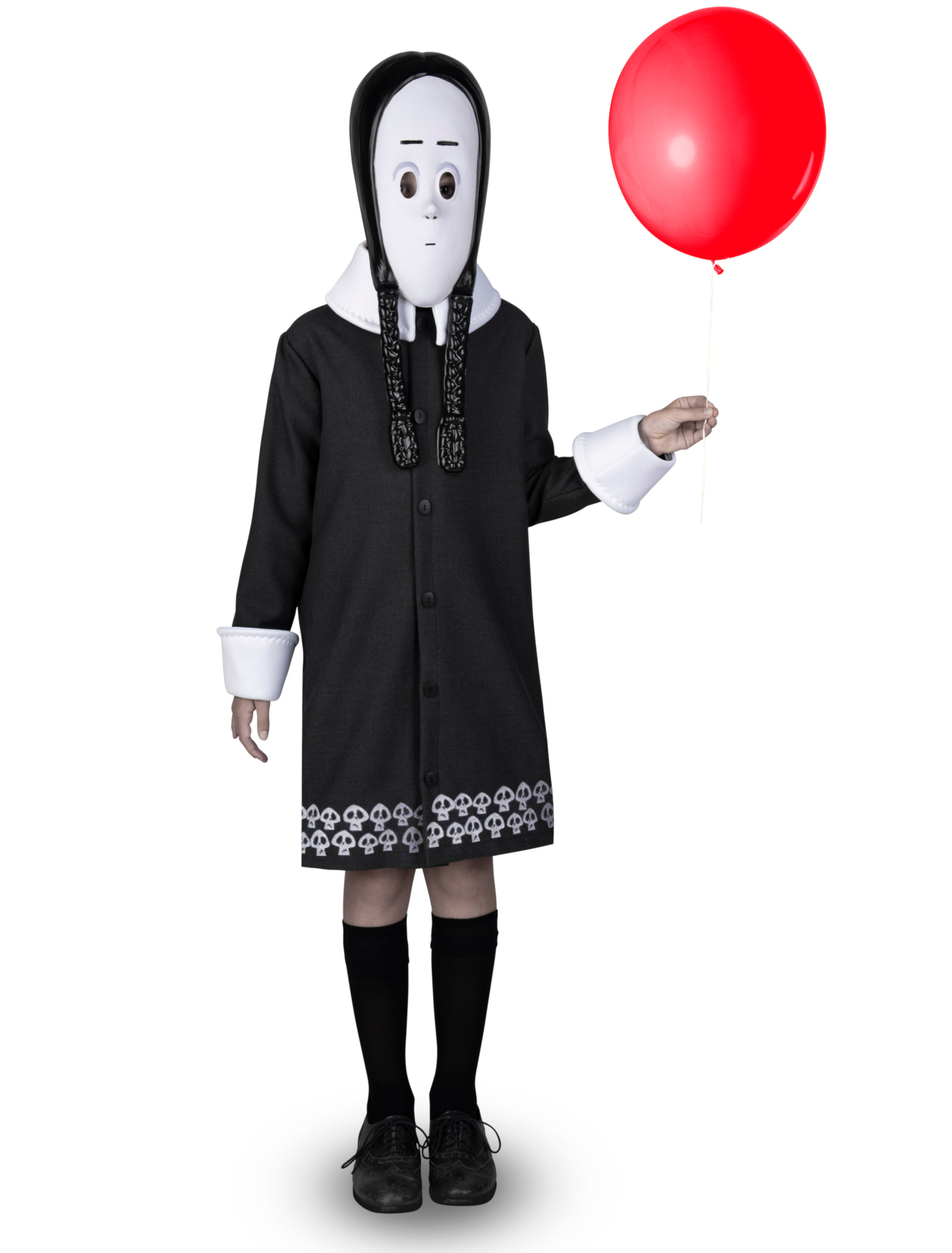 Kleid Addams Family Wednesday Kinder Mädchen schwarz 10-12 Jahre