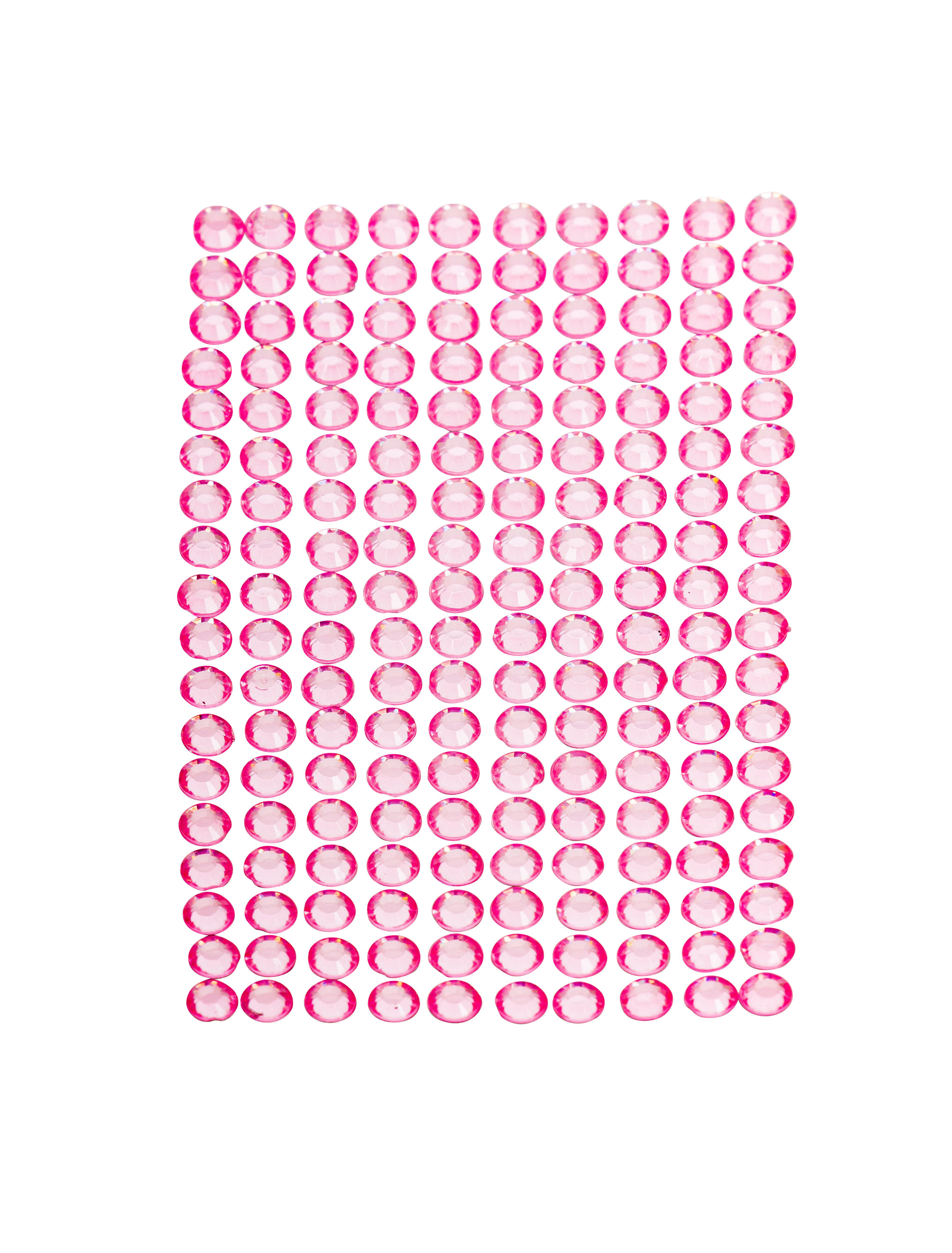 Strasssticker 180 Stk. rosa Schminke für Karneval & Fasching