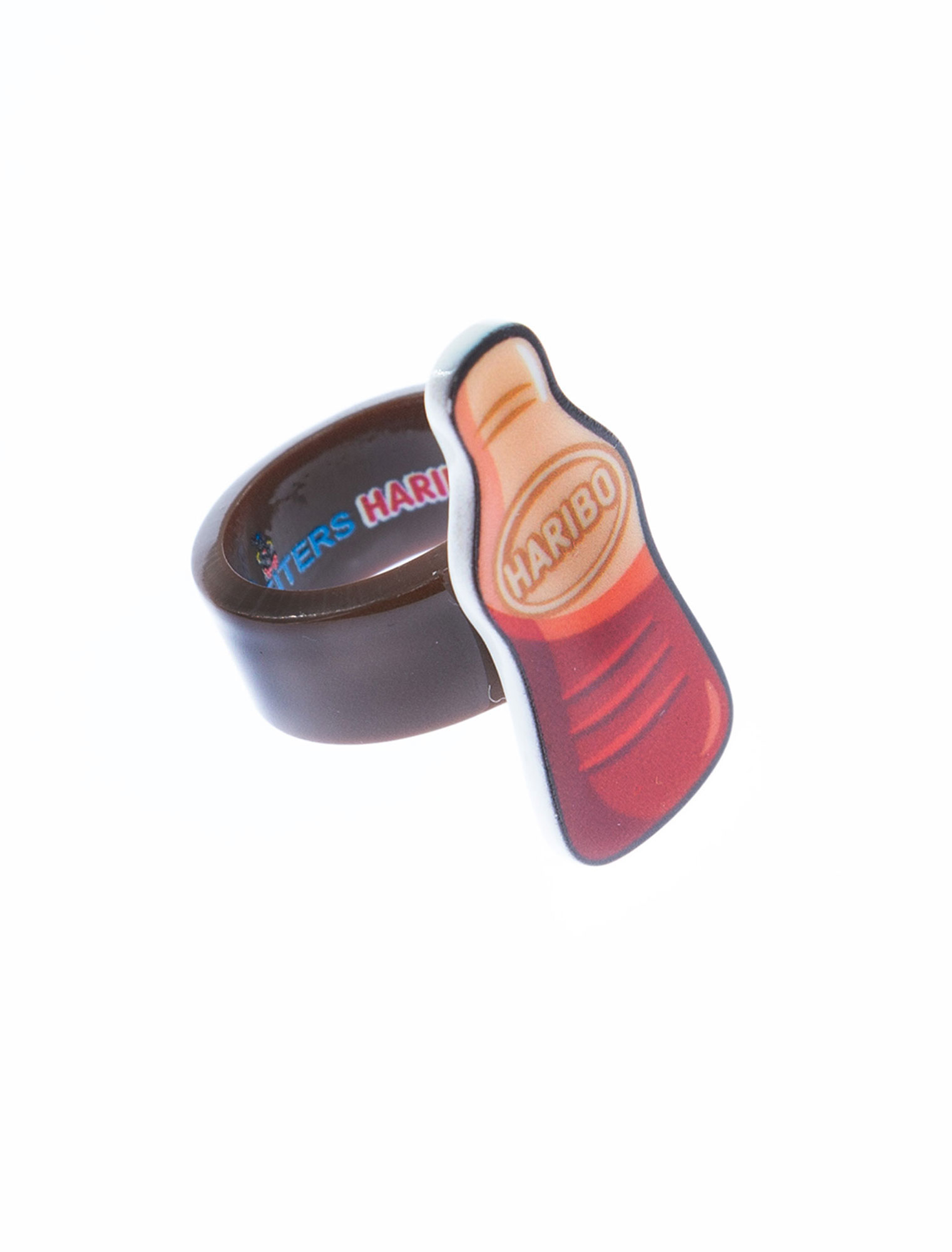 Kostümzubehör Ring HARIBO Happy-Cola braun