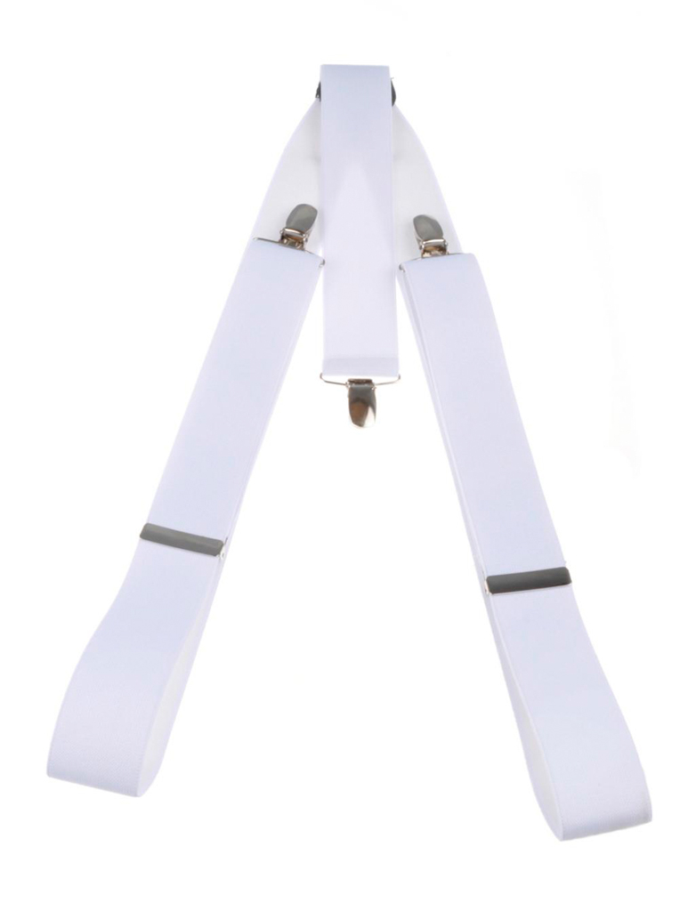Kostümzubehör Hosenträger uni weiß