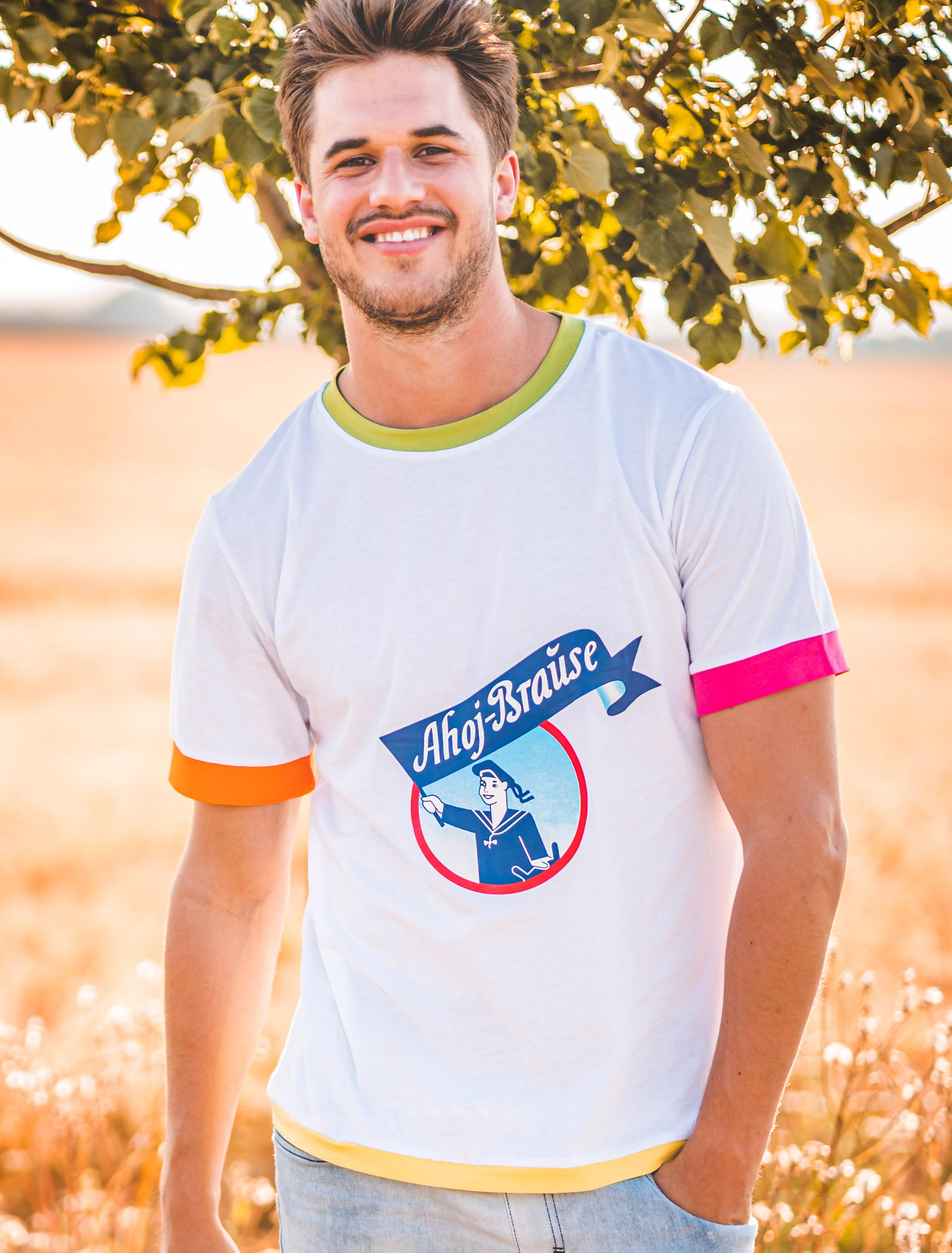 T-Shirt Ahoj-Brause Herren weiß S