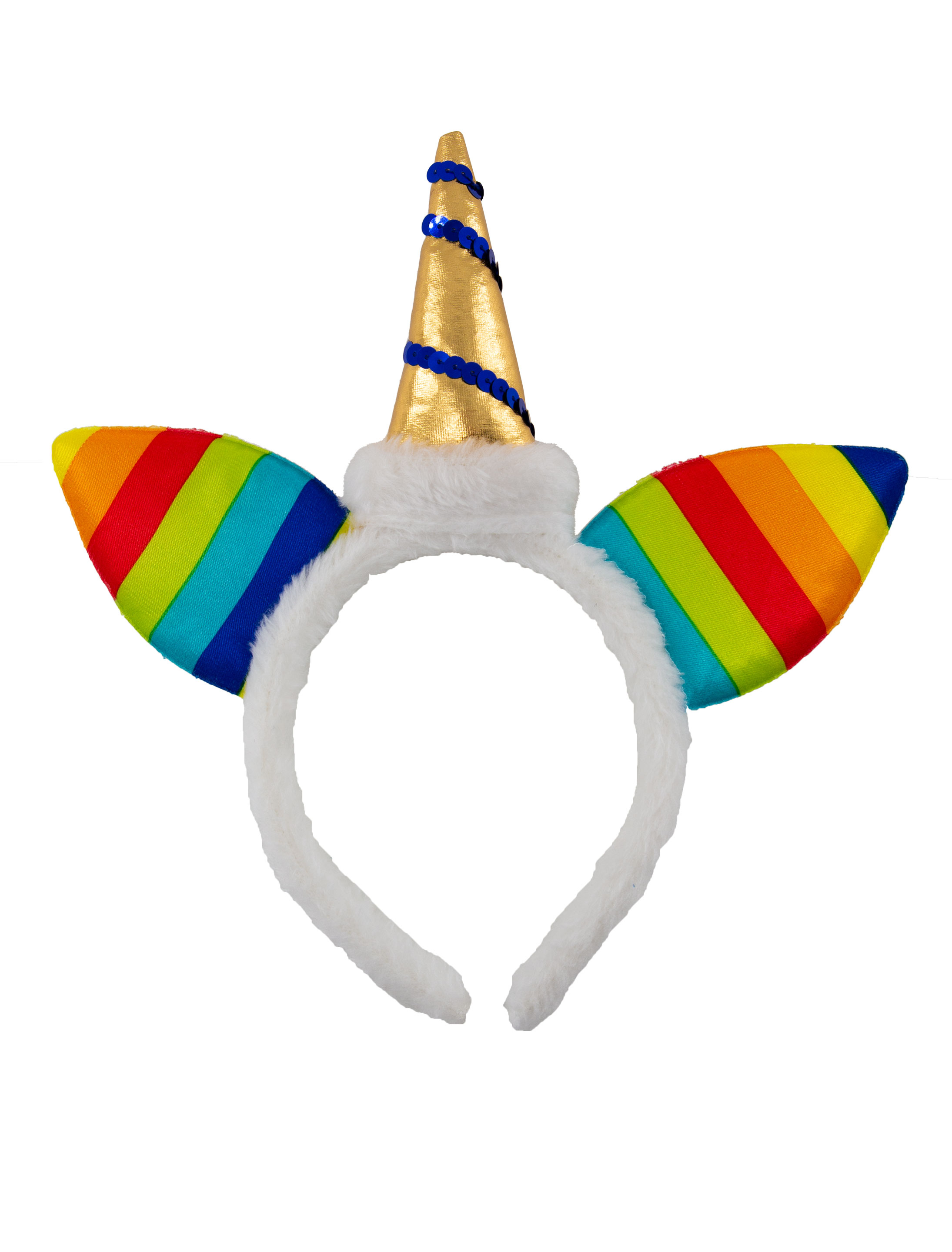 Kostümzubehör Haarreif Einhorn bunt Farbe: bunt