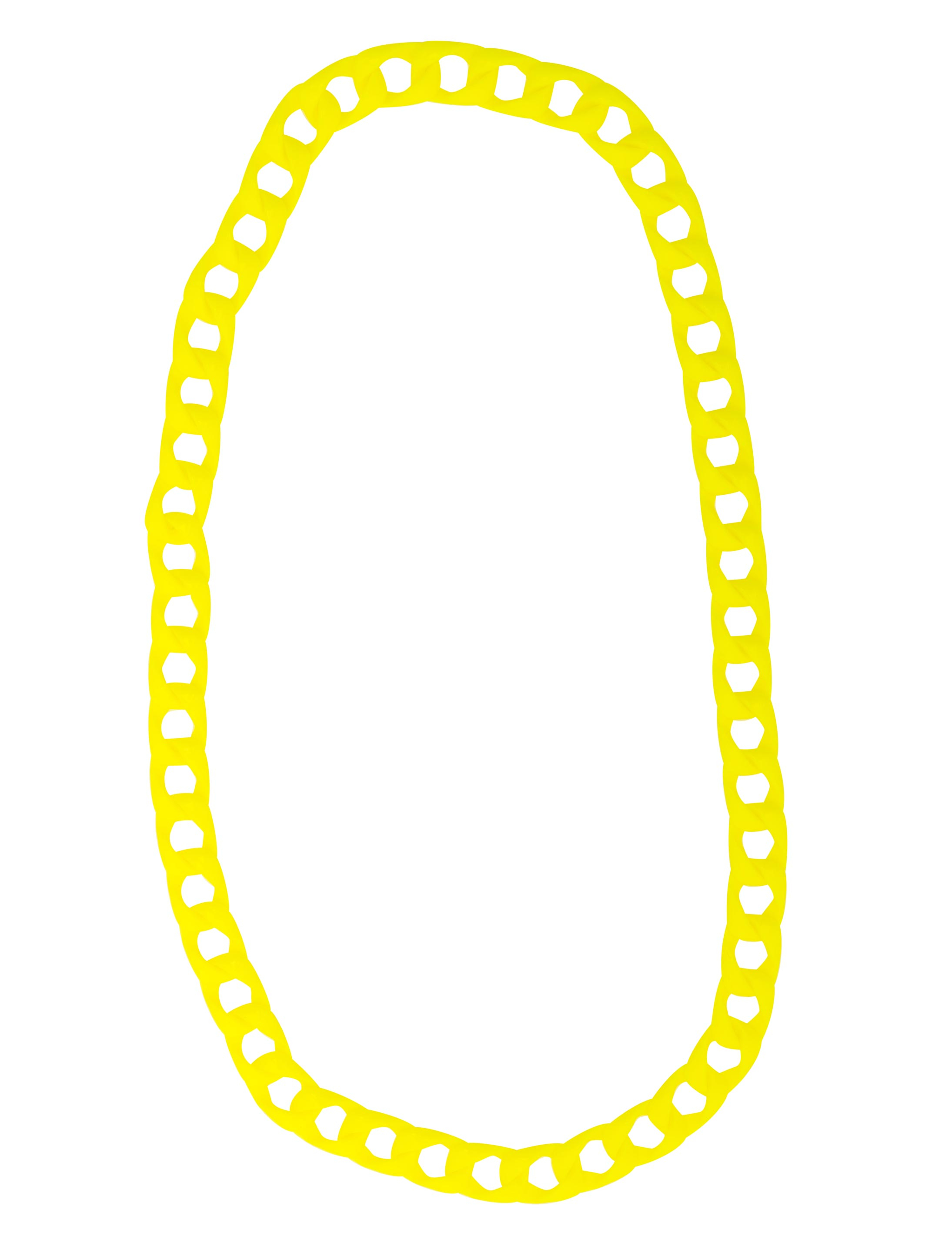 Kostümzubehör Halskette neongelb