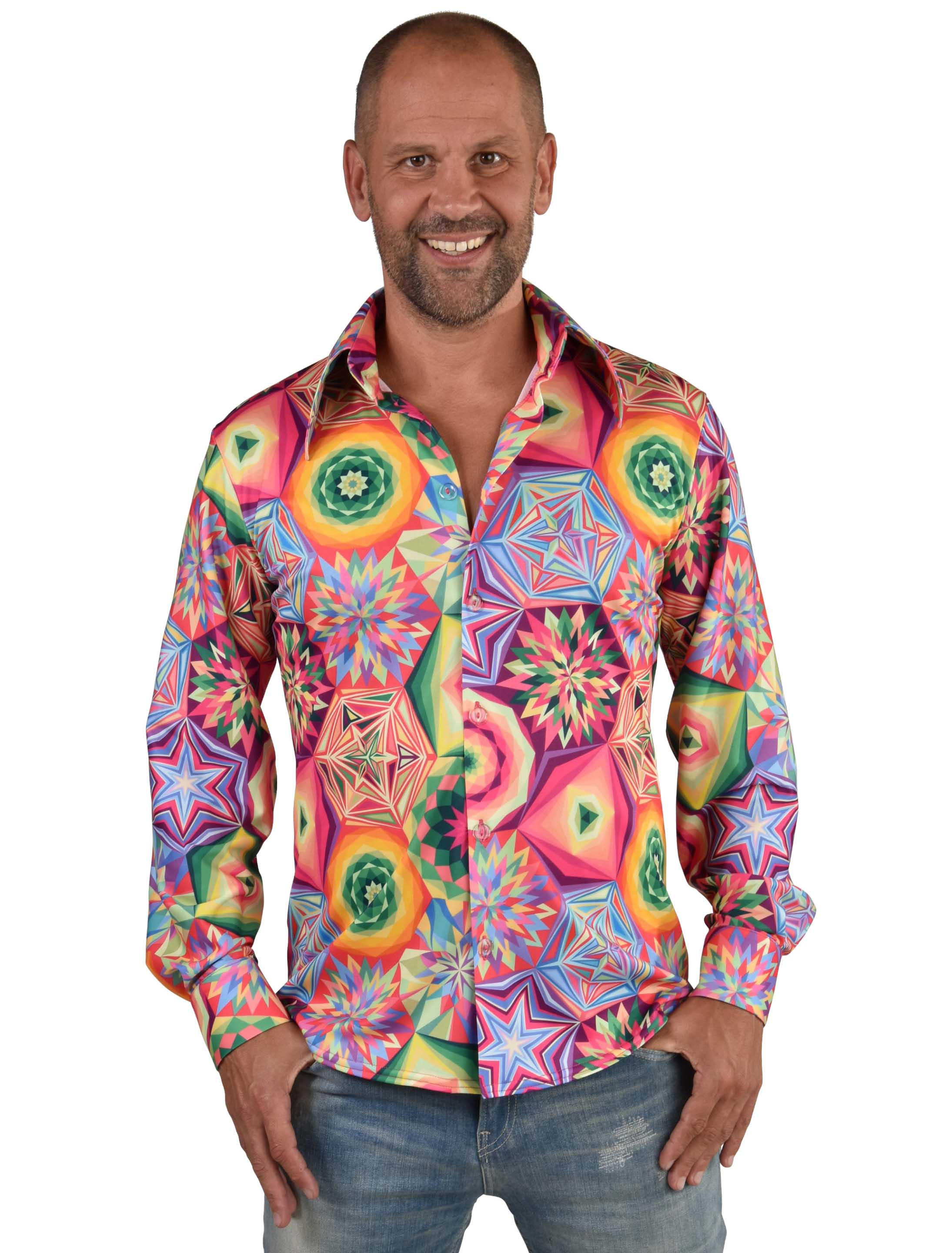 Hemd Party Herren bunt S Farbe: bunt