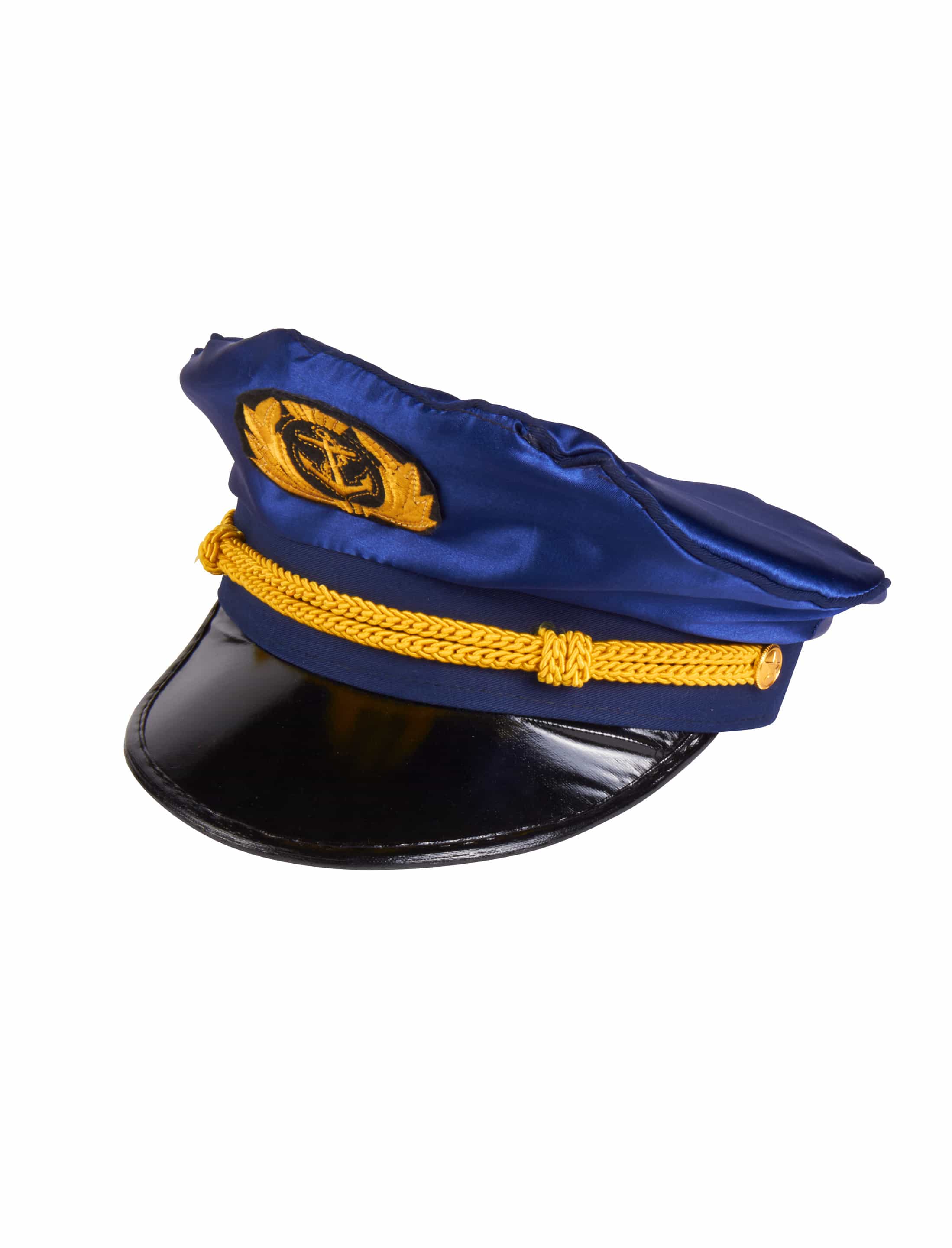 Kostümzubehör Mütze Captain Donna verstellbar Farbe: blau