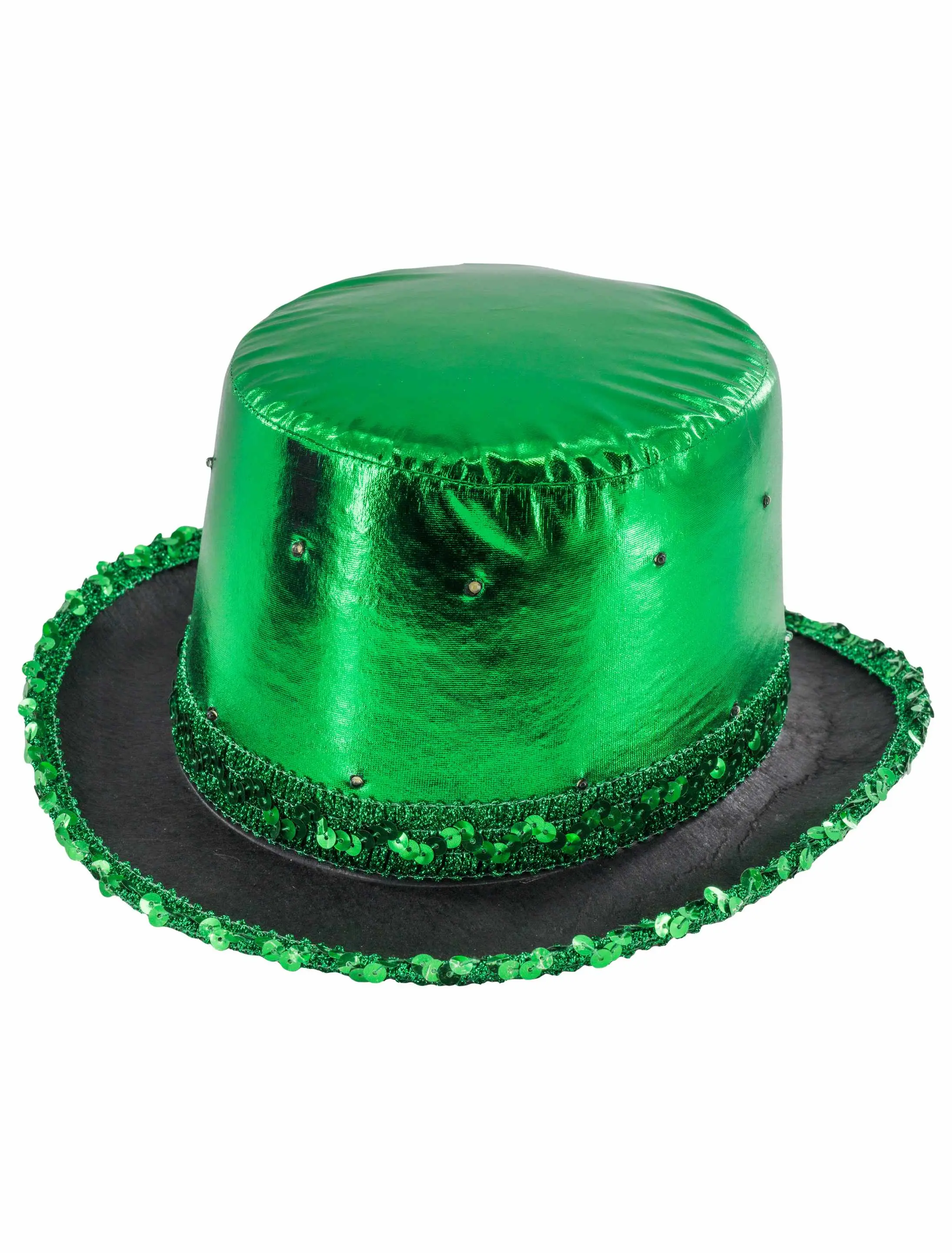 Kostümzubehör Zylinder blinkend grün one size
