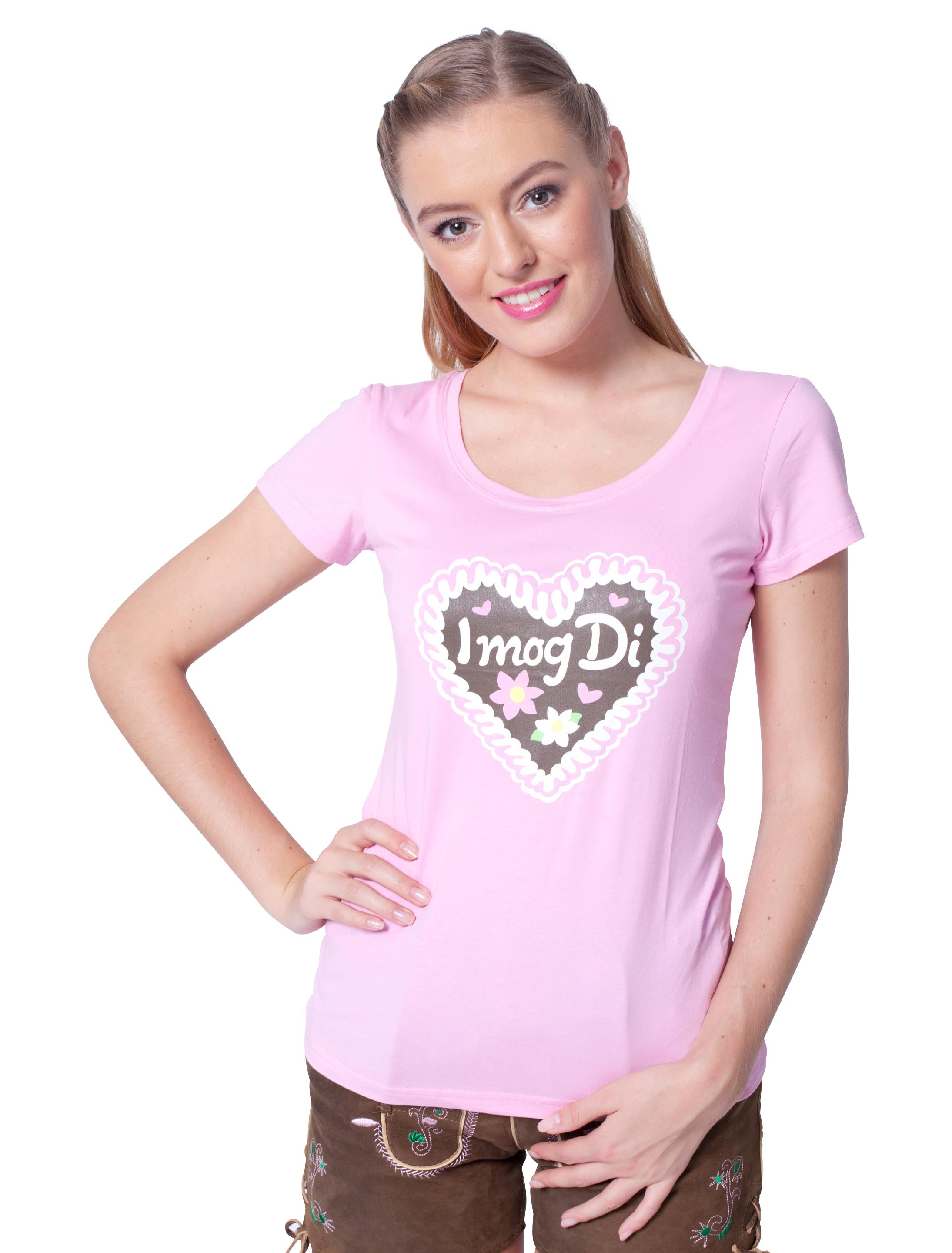 T-Shirt I mog Di Damen pink XL