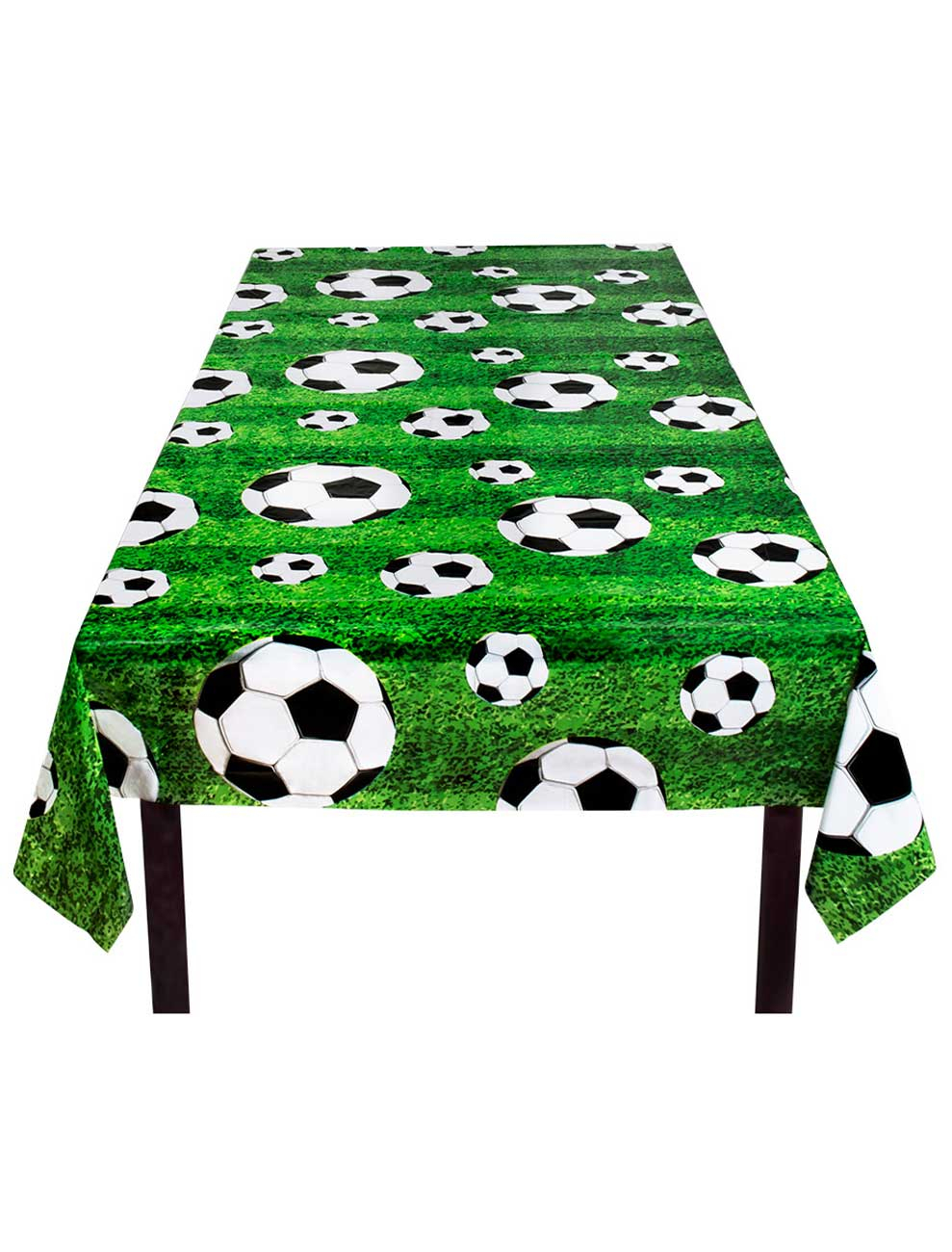 Tischdecke Fußball 120 x 180 cm grün