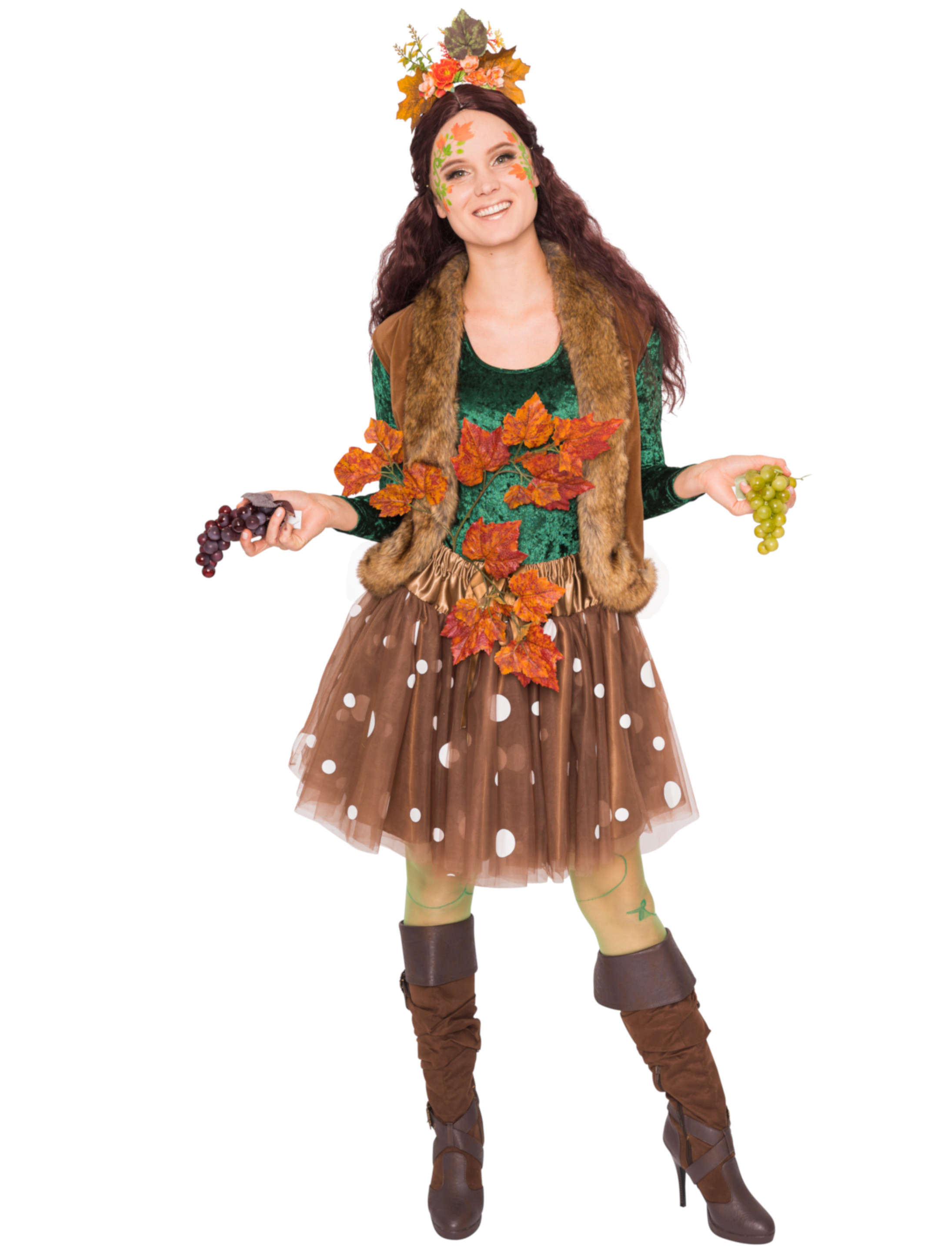 Weste Kunstfell Damen braun M