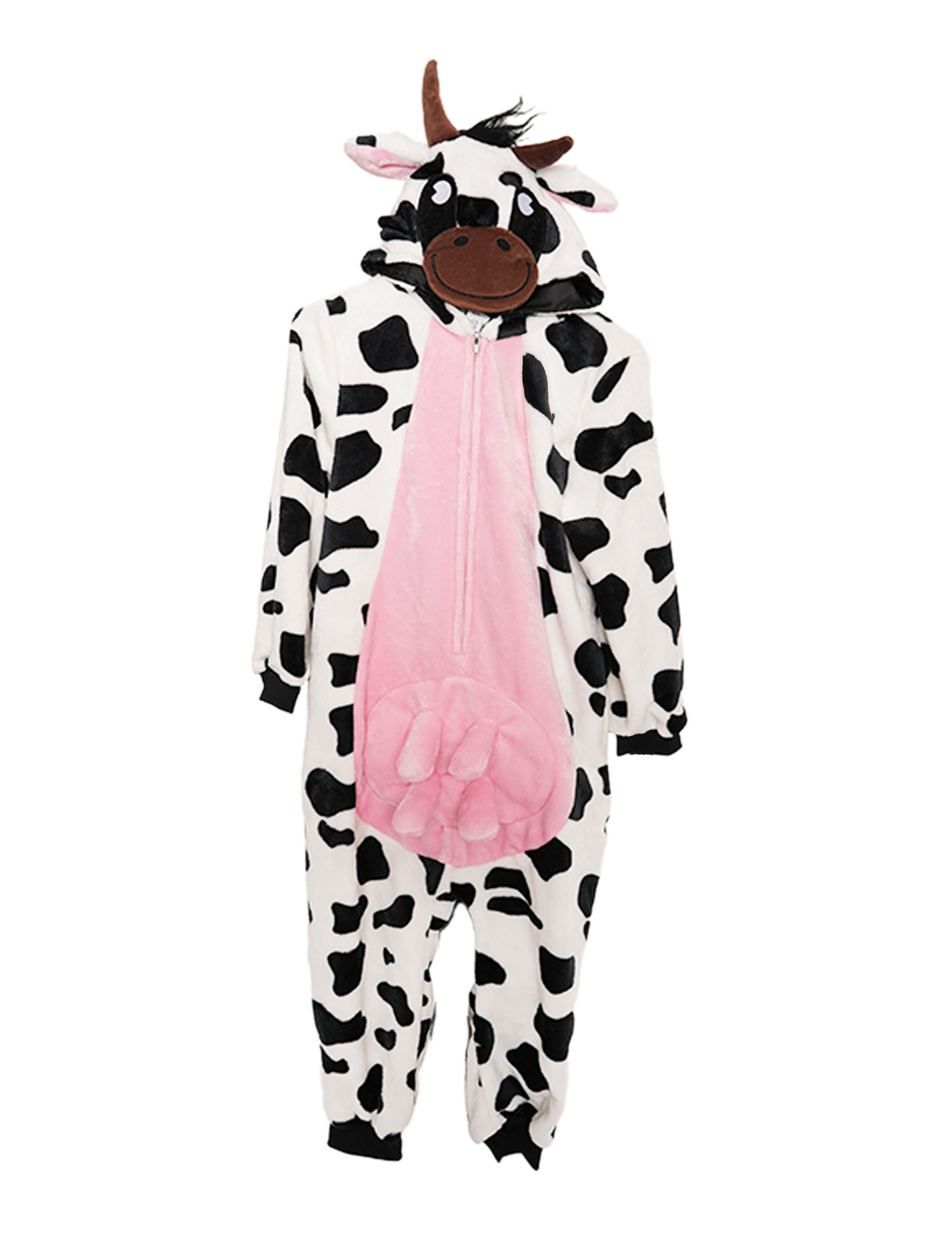Overall Plüsch Kuh Kinder schwarz/weiß 98/104