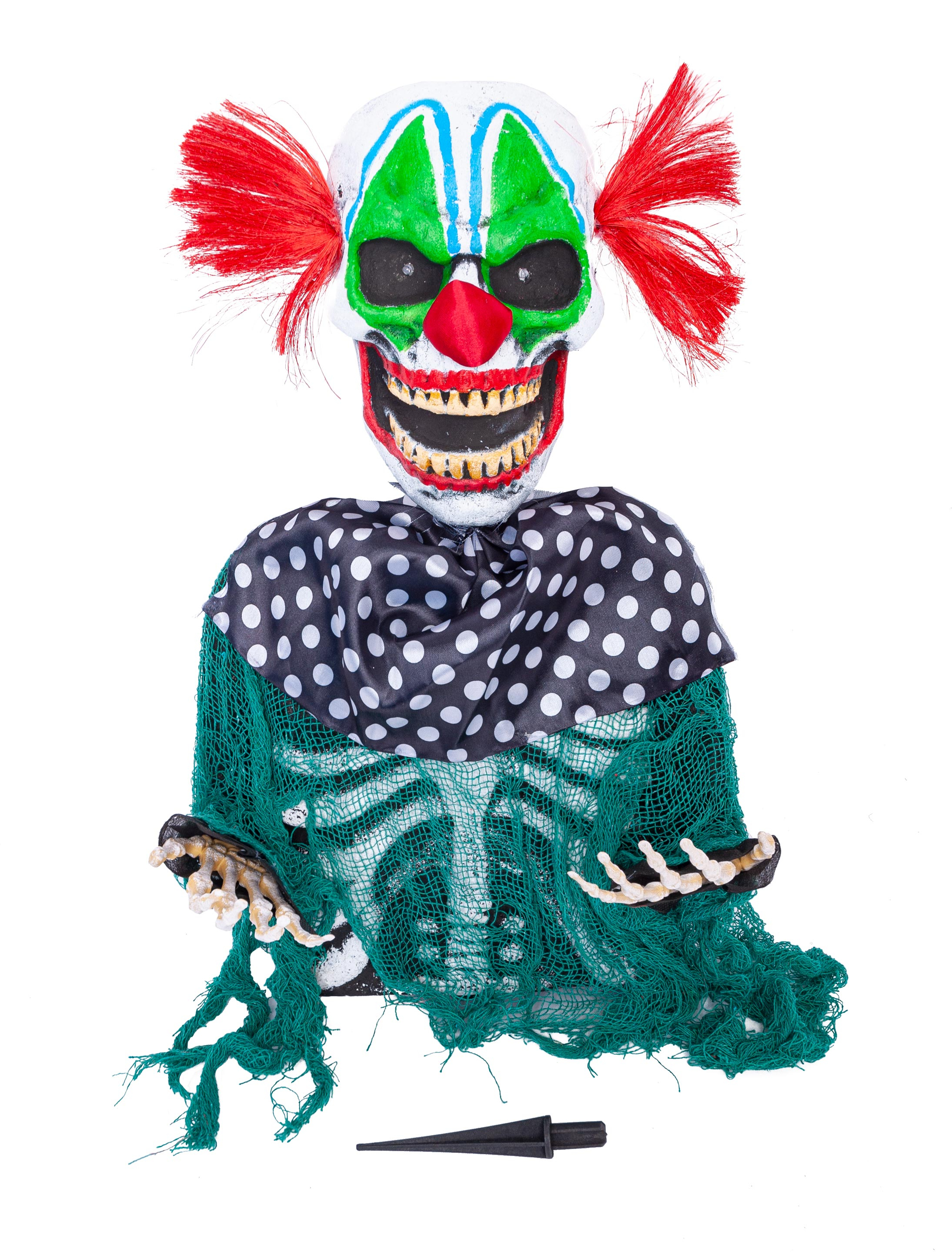 Oberkörper Clown bunt mit leuchtenden Augen Farbe: mehrfarbig