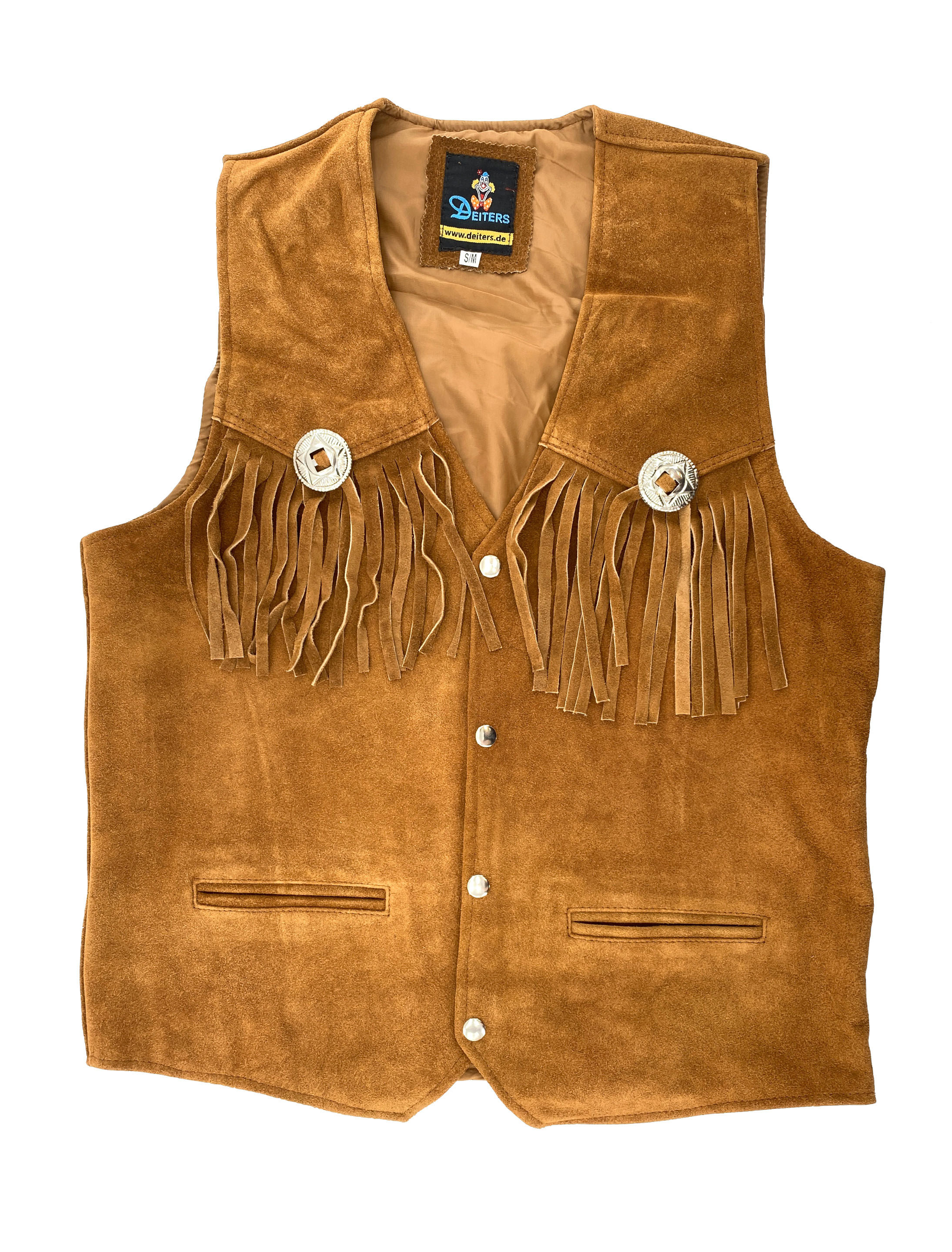 Weste Cowboy Herren hellbraun 2XL/3XL