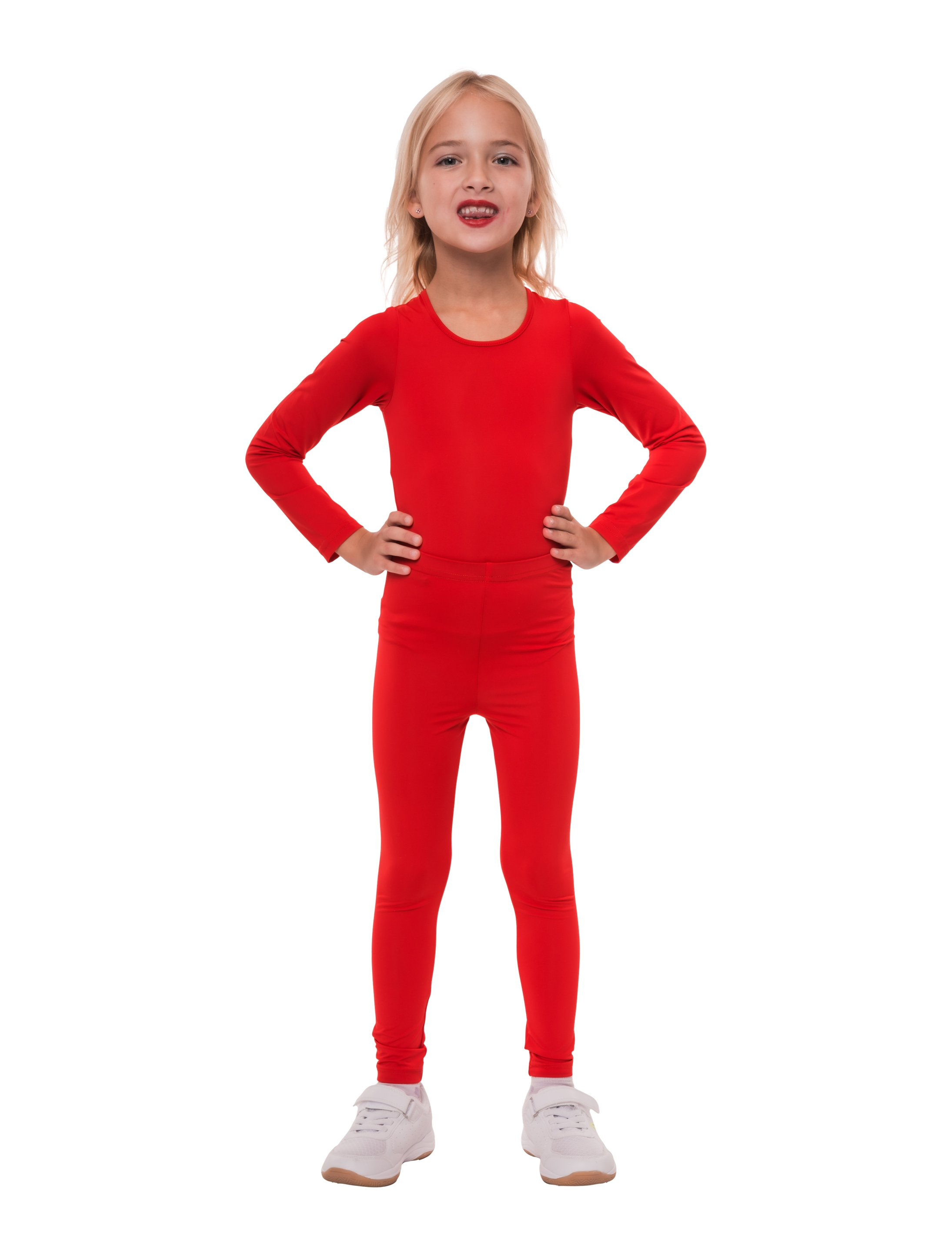 Body langarm Kinder rot 140/152