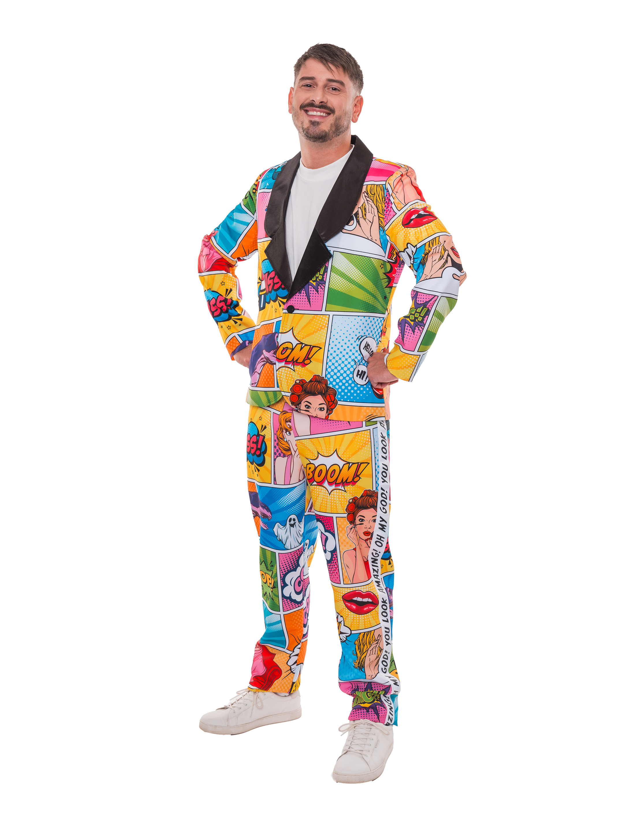 Hose Pop-Art Herren bunt 2XL/3XL Farbe: bunt